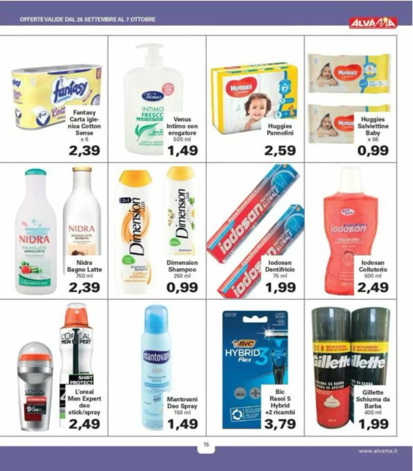 Volantino promozionale Alvama  valide dal 26/09/2026 - Pagina 15.