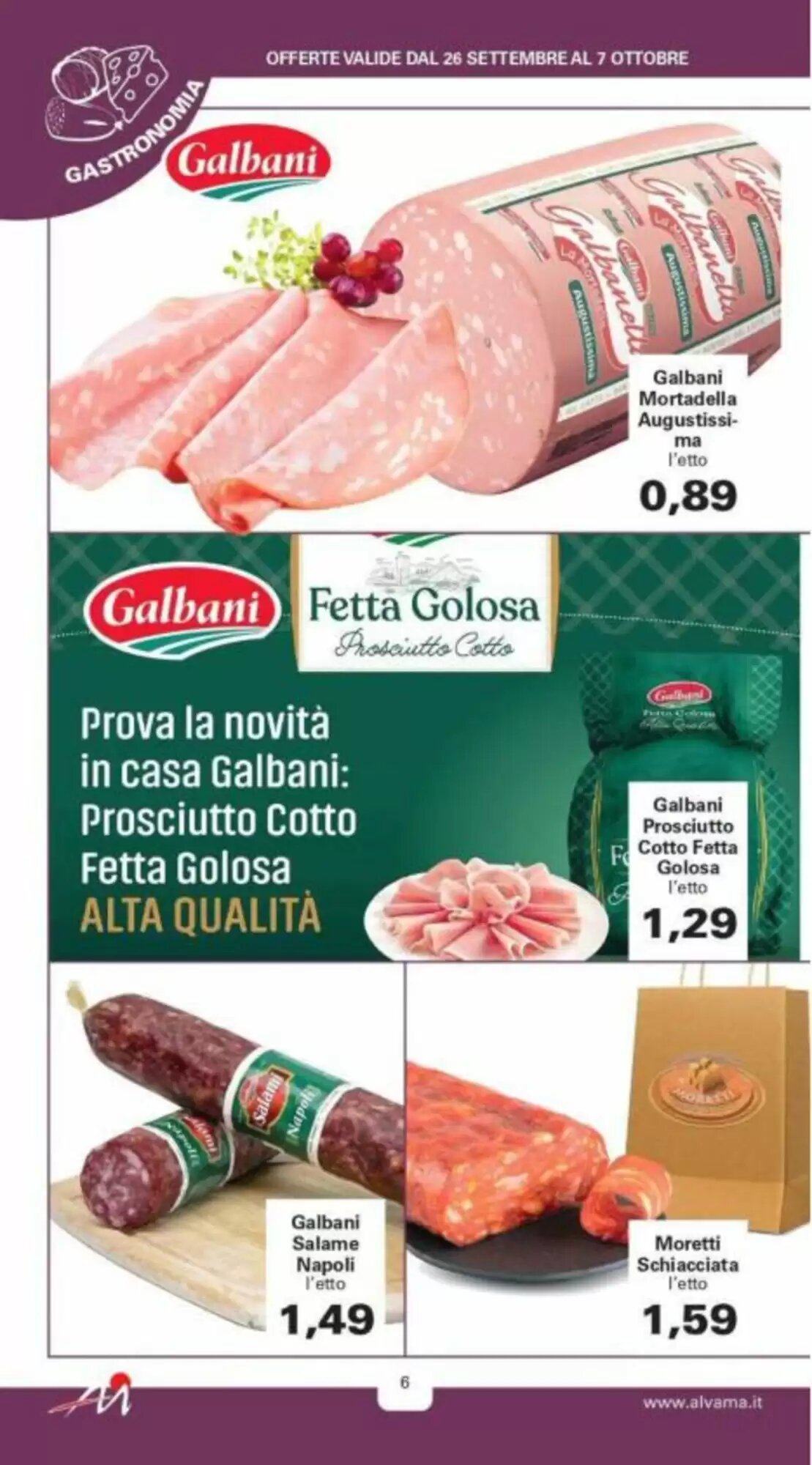 Volantino promozionale Alvama  valide dal 26/09/2026 - Pagina 6.