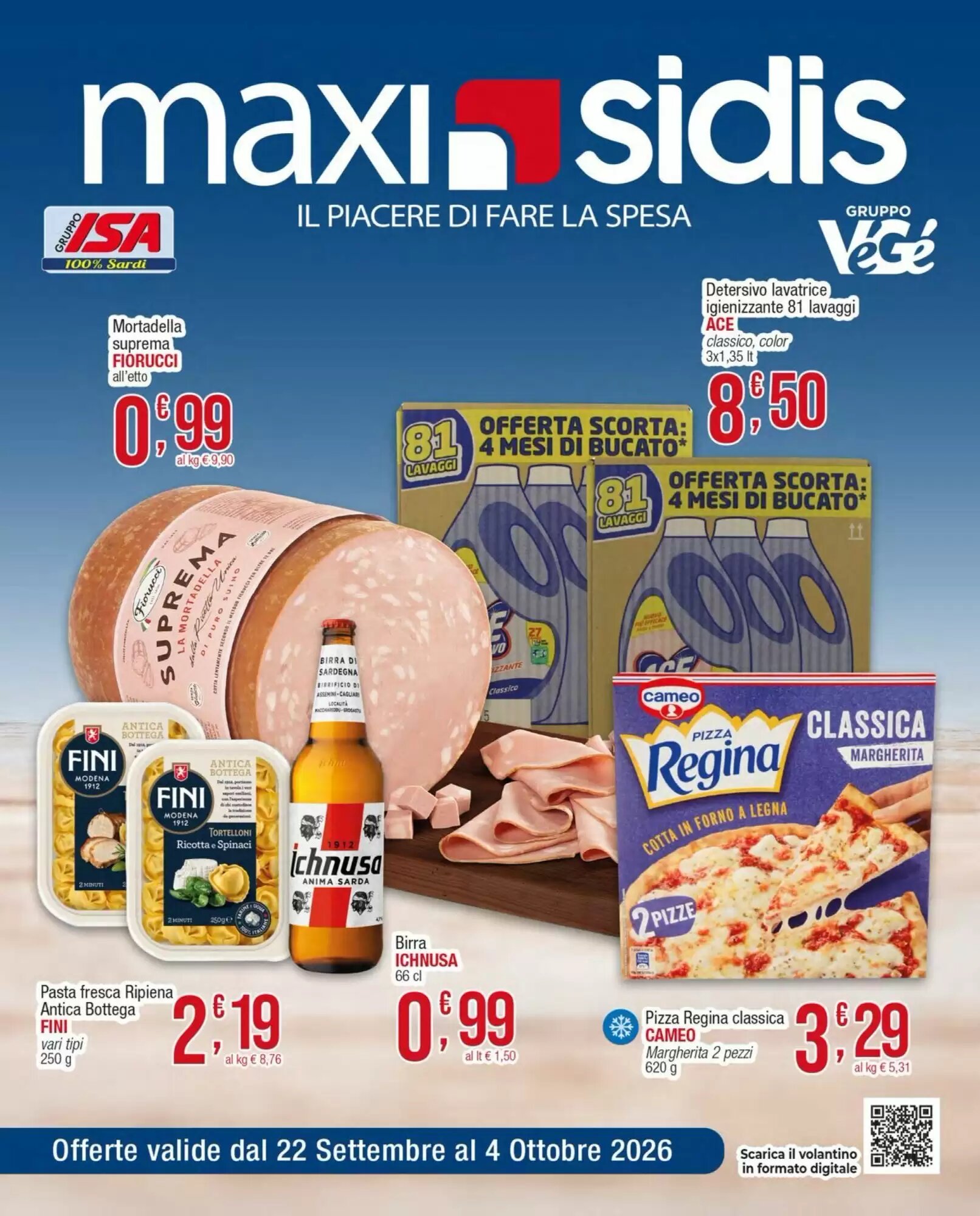 Volantino promozionale Sidis  valide dal 28/09/2026 - Pagina 1.