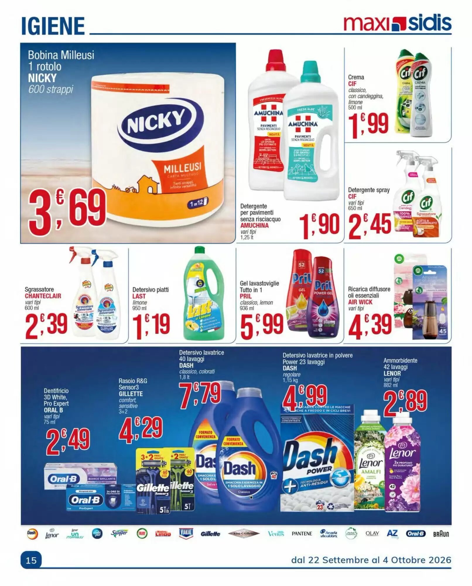 Volantino promozionale Sidis  valide dal 28/09/2026 - Pagina 15.