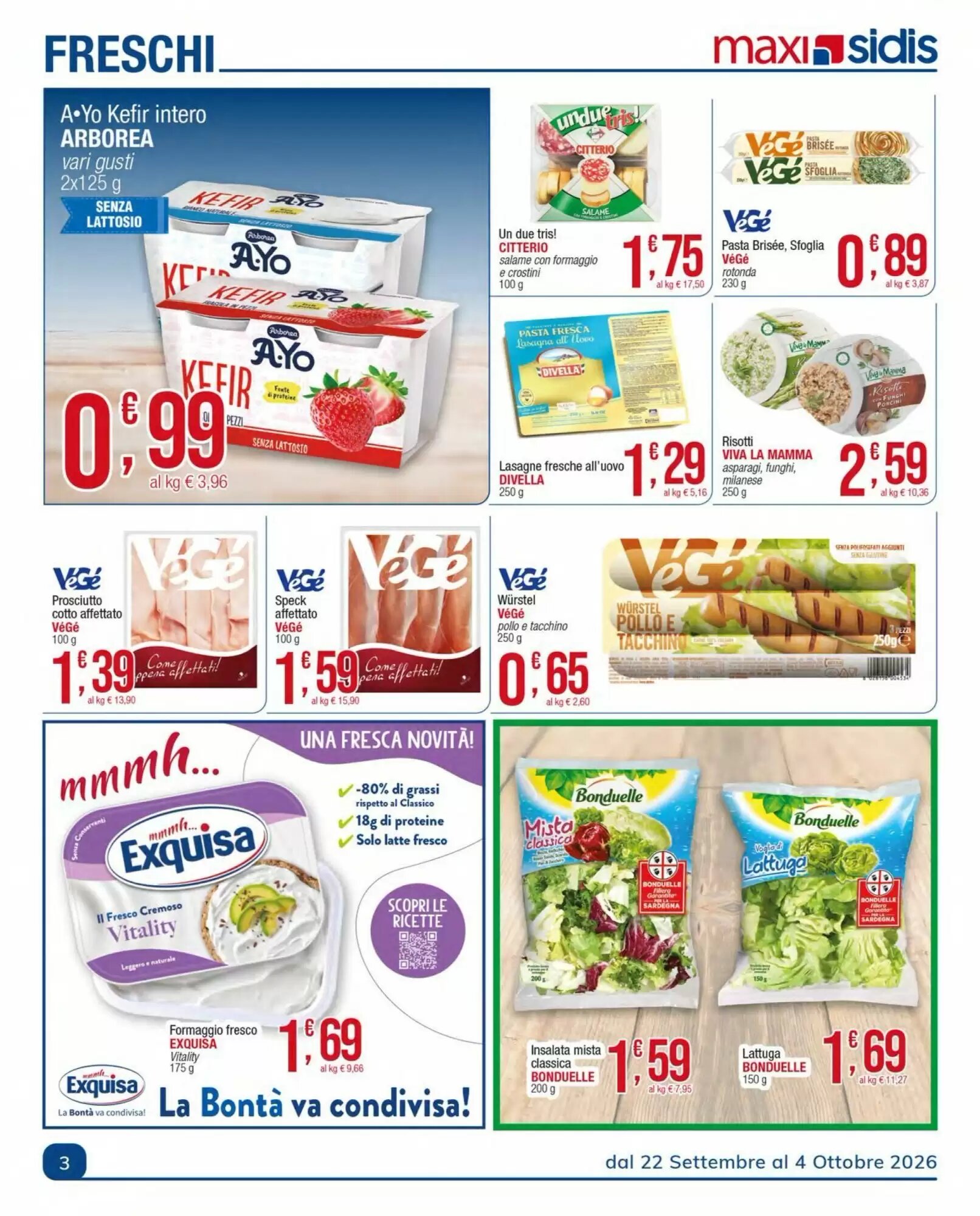 Volantino promozionale Sidis  valide dal 28/09/2026 - Pagina 3.