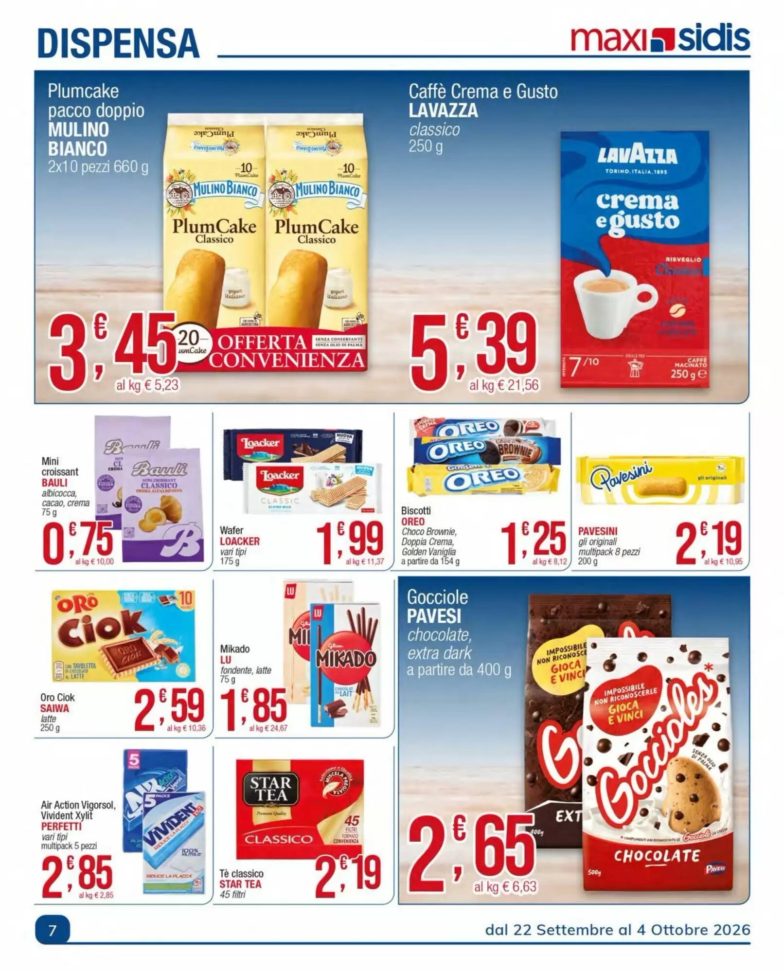 Volantino promozionale Sidis  valide dal 28/09/2026 - Pagina 7.