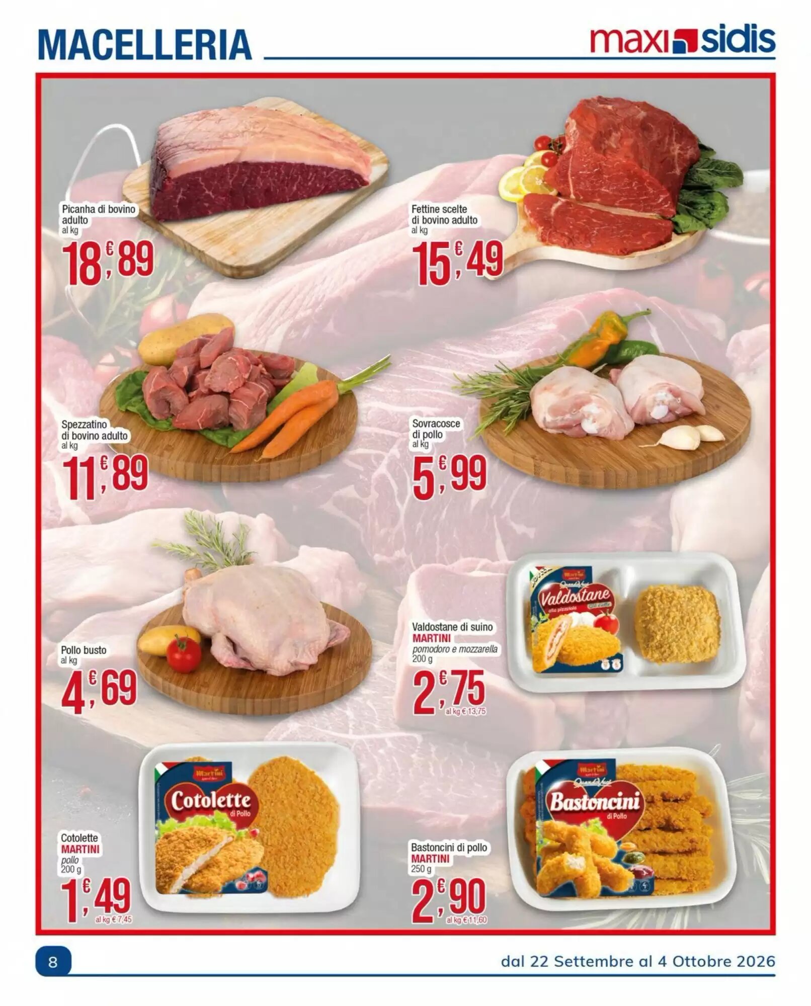Volantino promozionale Sidis  valide dal 28/09/2026 - Pagina 8.