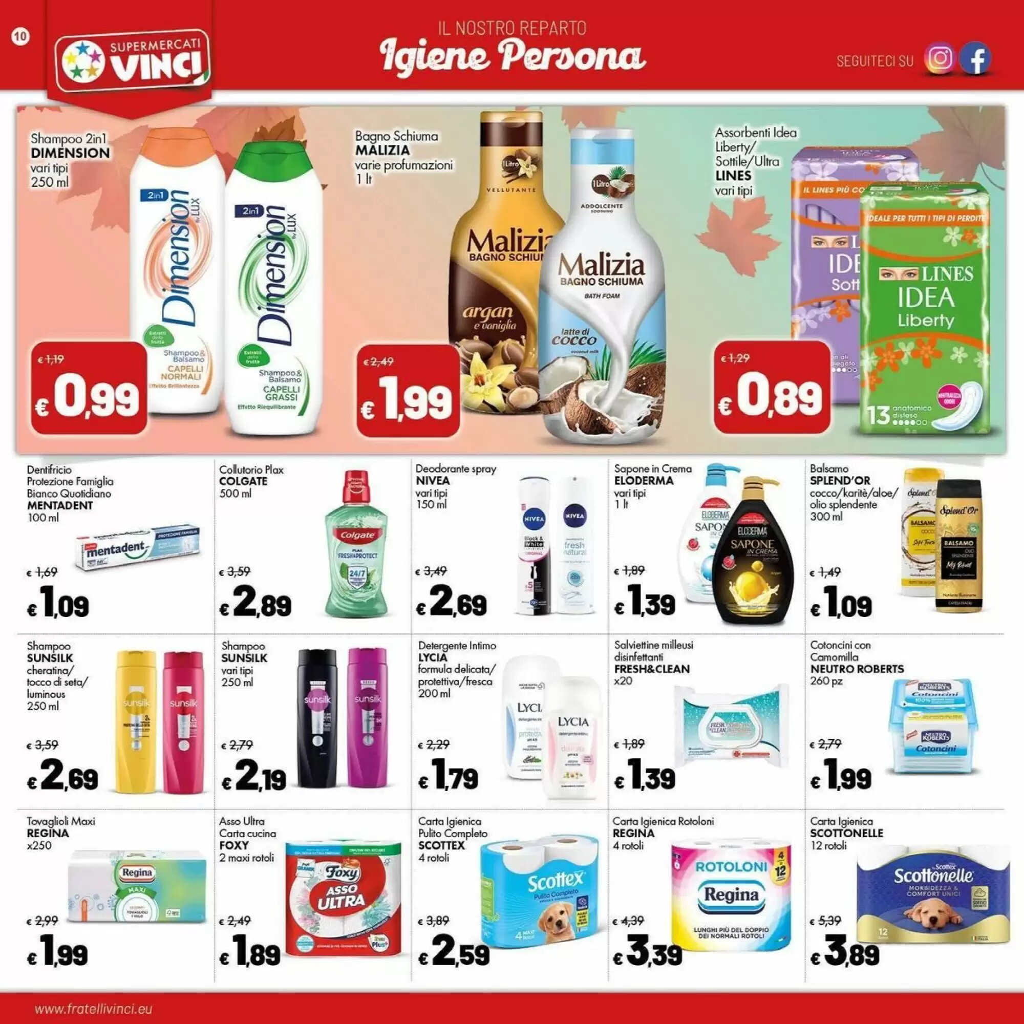 Volantino promozionale Supermercati Vinci  valide dal 28/09/2026 - Pagina 10.