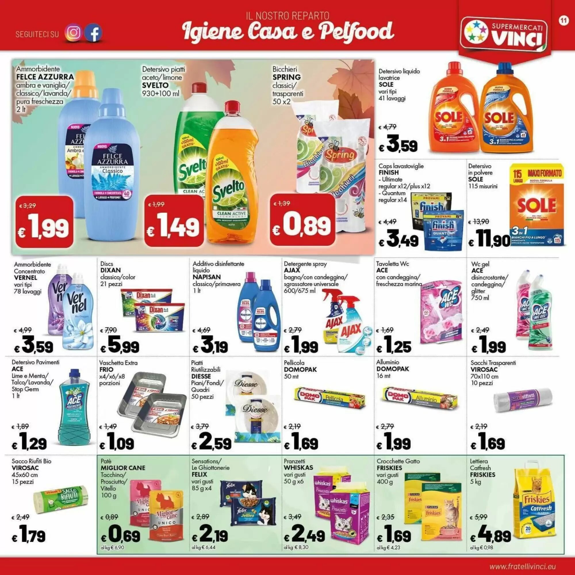 Volantino promozionale Supermercati Vinci  valide dal 28/09/2026 - Pagina 11.