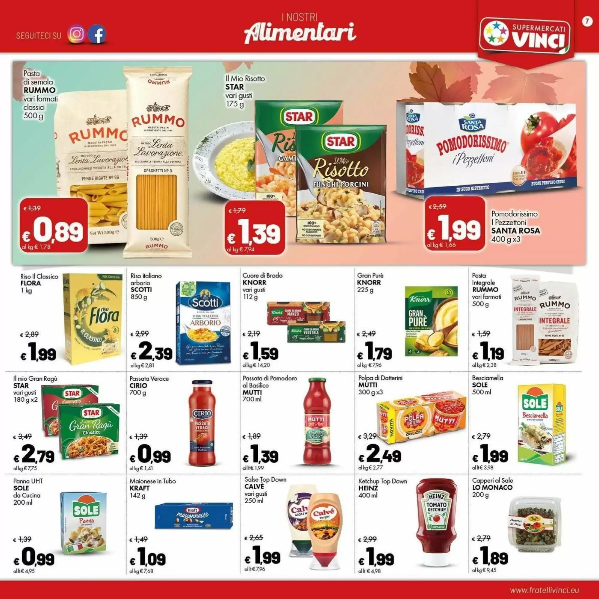 Volantino promozionale Supermercati Vinci  valide dal 28/09/2026 - Pagina 7.