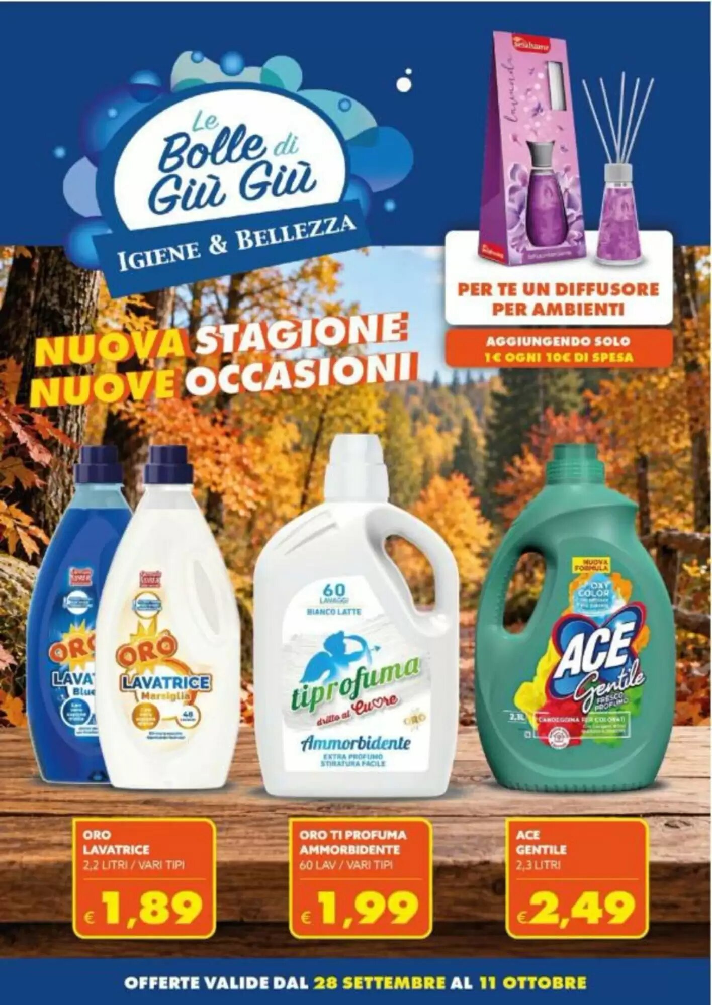 Volantino promozionale Le Bolle di Giù Giù valide dal 28/09/2026 - Pagina 1.