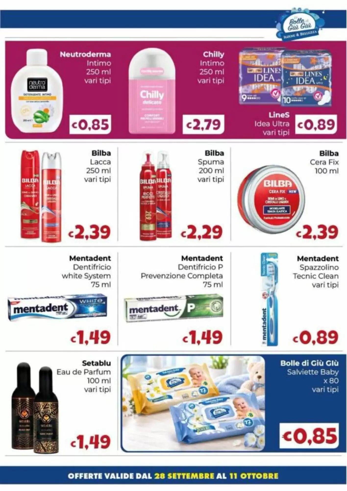 Volantino promozionale Le Bolle di Giù Giù  valide dal 28/09/2026 - Pagina 6.