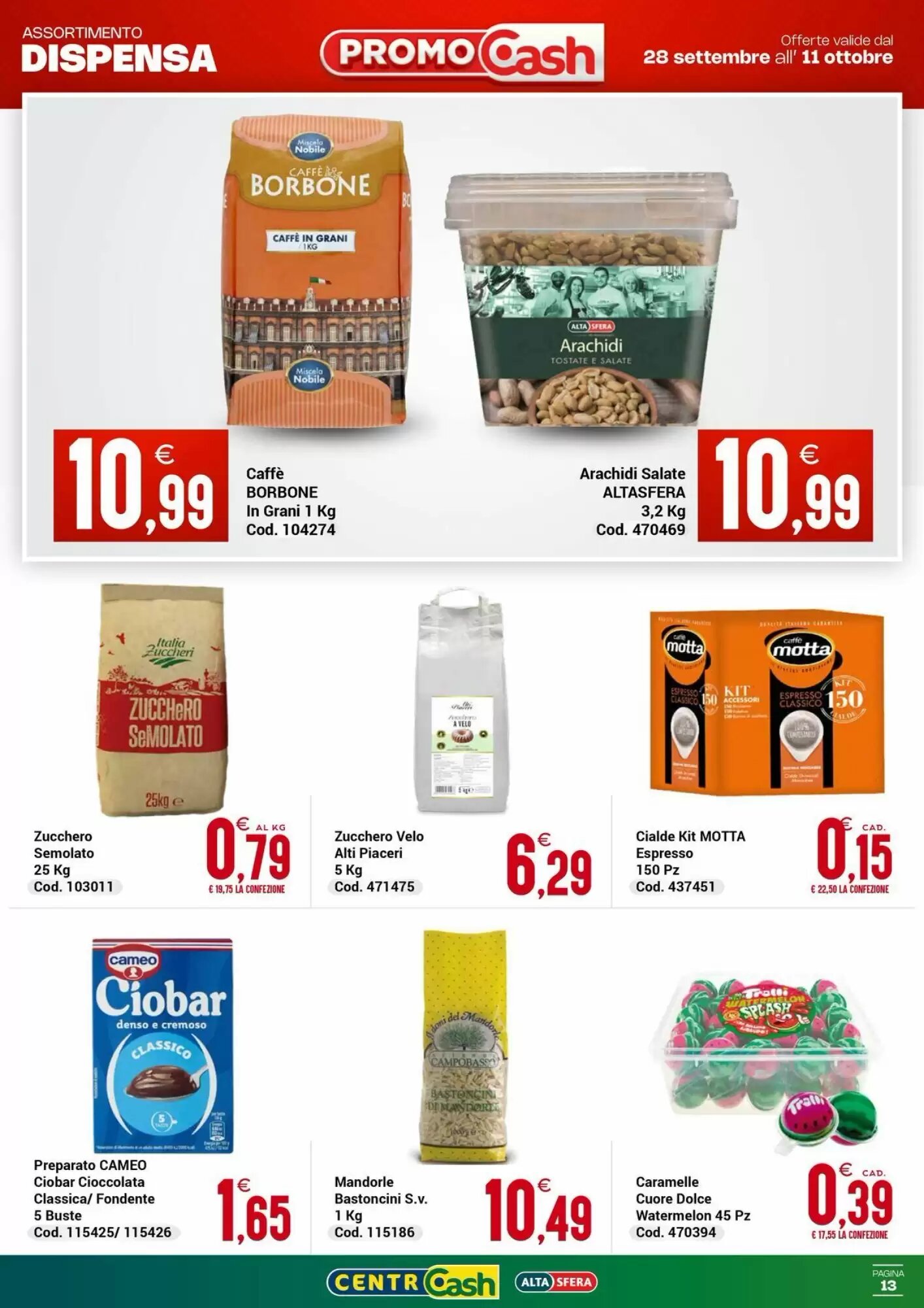 Volantino promozionale Centro Cash  valide dal 28/09/2026 - Pagina 13.