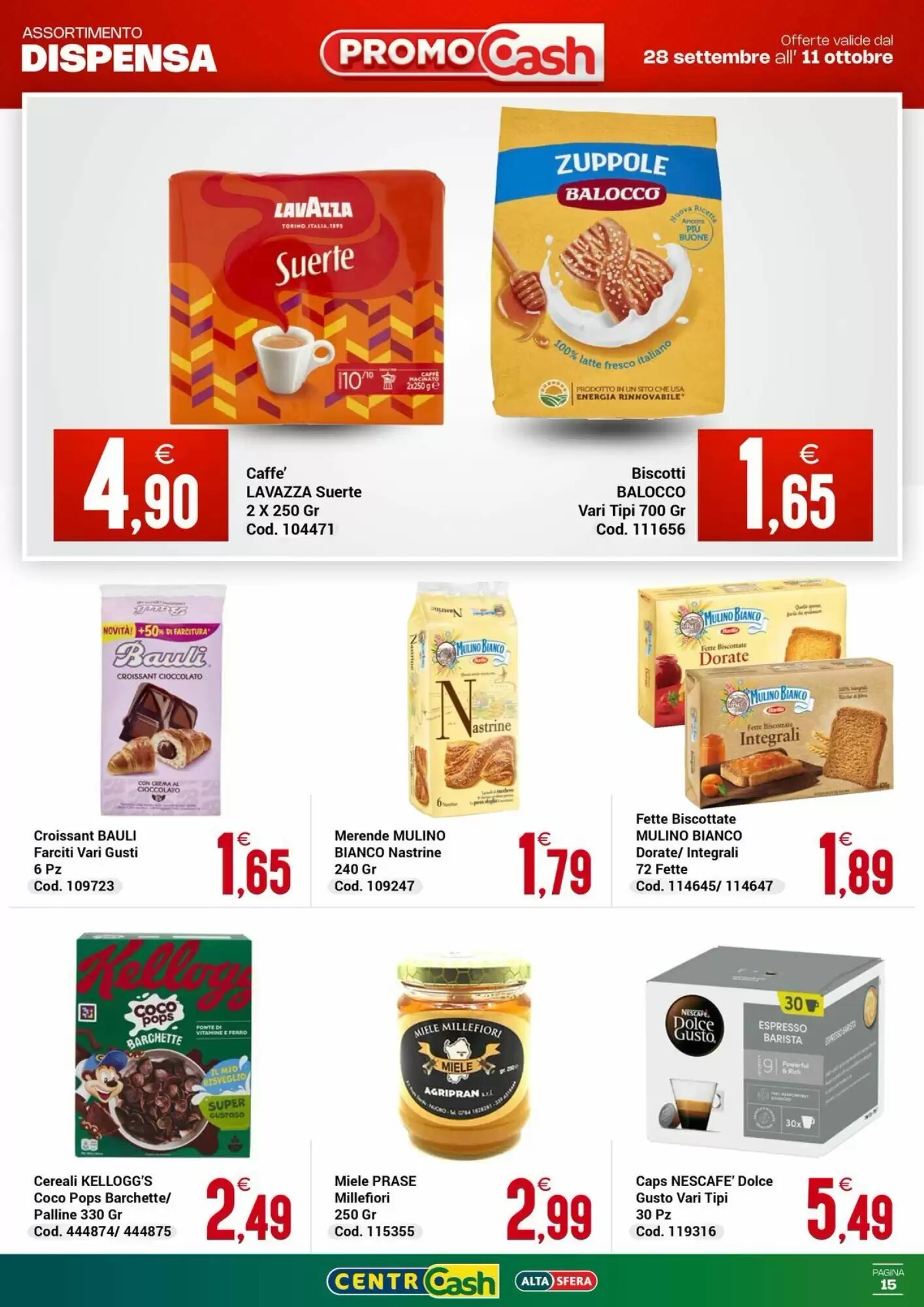 Volantino promozionale Centro Cash  valide dal 28/09/2026 - Pagina 15.