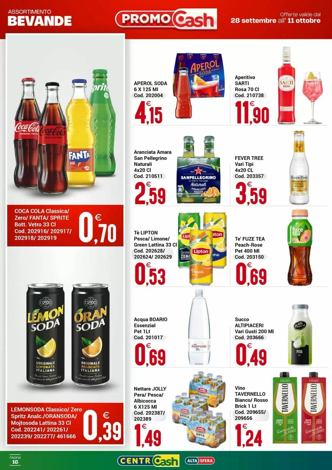 Volantino promozionale Centro Cash  valide dal 28/09/2026 - Pagina 16.