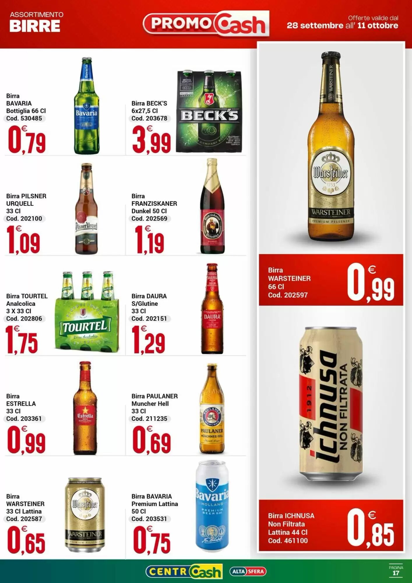 Volantino promozionale Centro Cash  valide dal 28/09/2026 - Pagina 17.