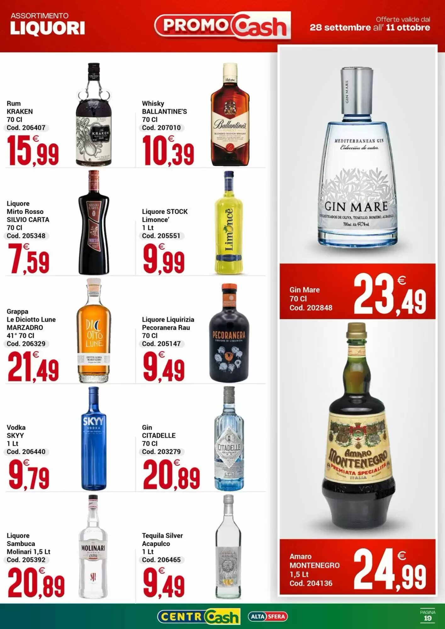 Volantino promozionale Centro Cash  valide dal 28/09/2026 - Pagina 19.