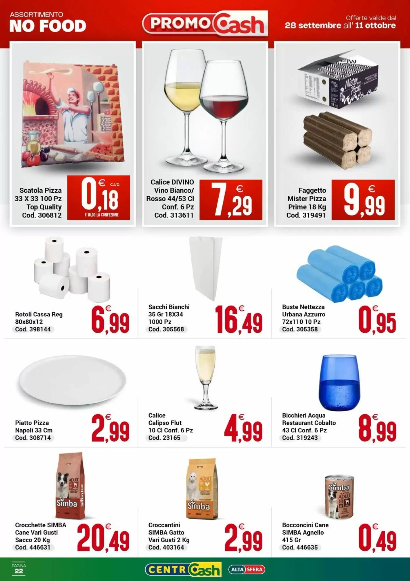 Volantino promozionale Centro Cash  valide dal 28/09/2026 - Pagina 22.