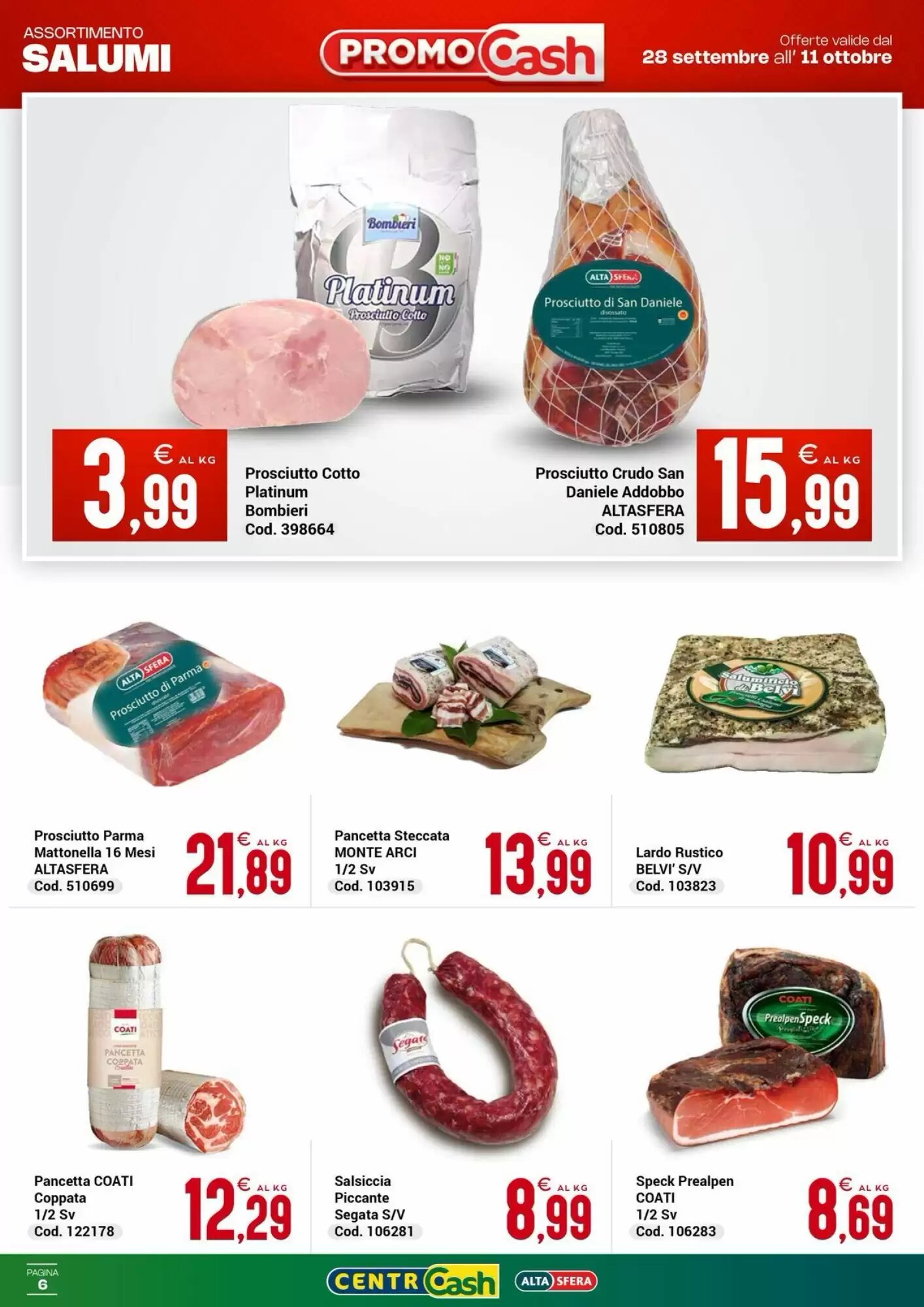 Volantino promozionale Centro Cash  valide dal 28/09/2026 - Pagina 6.