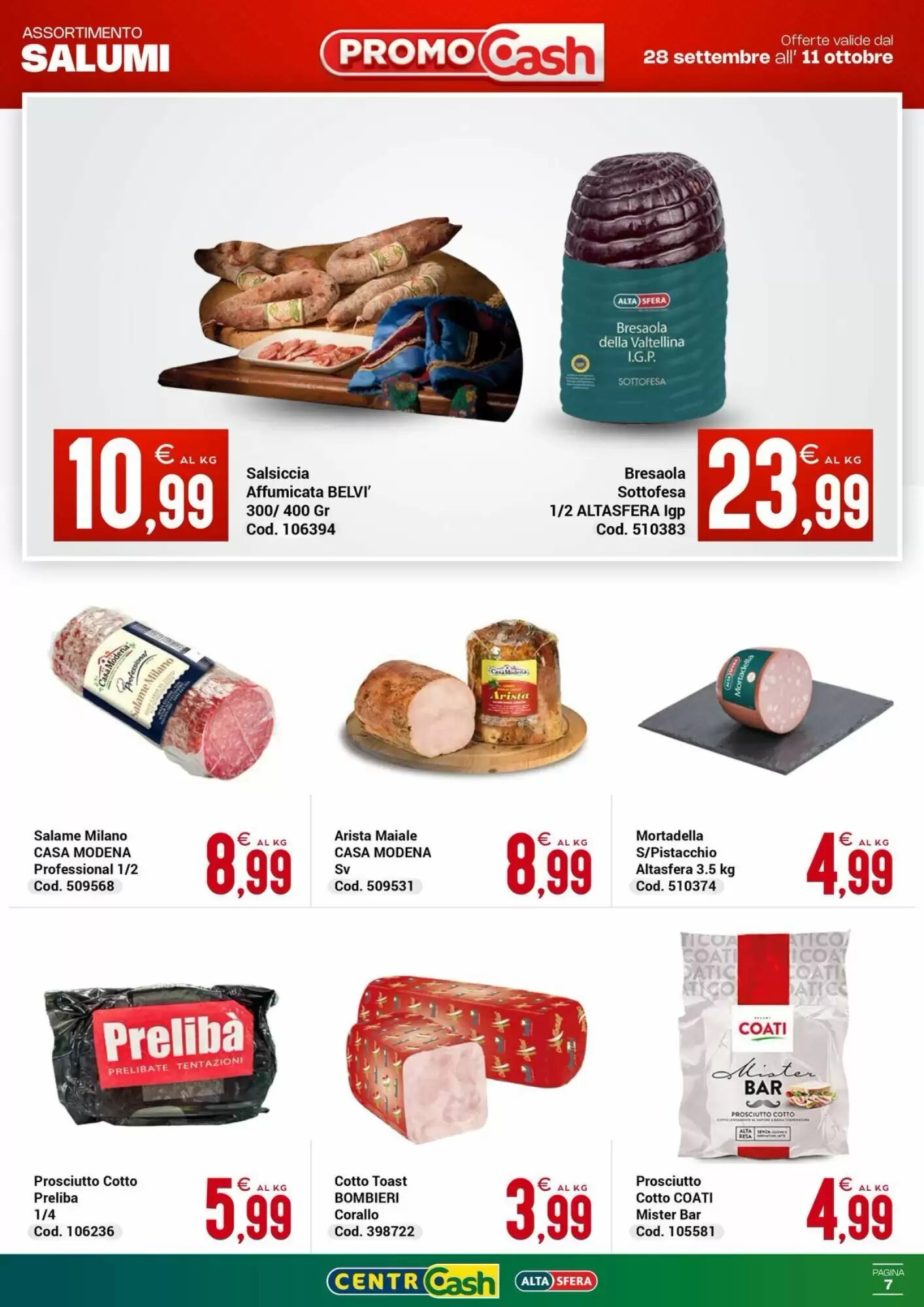 Volantino promozionale Centro Cash  valide dal 28/09/2026 - Pagina 7.