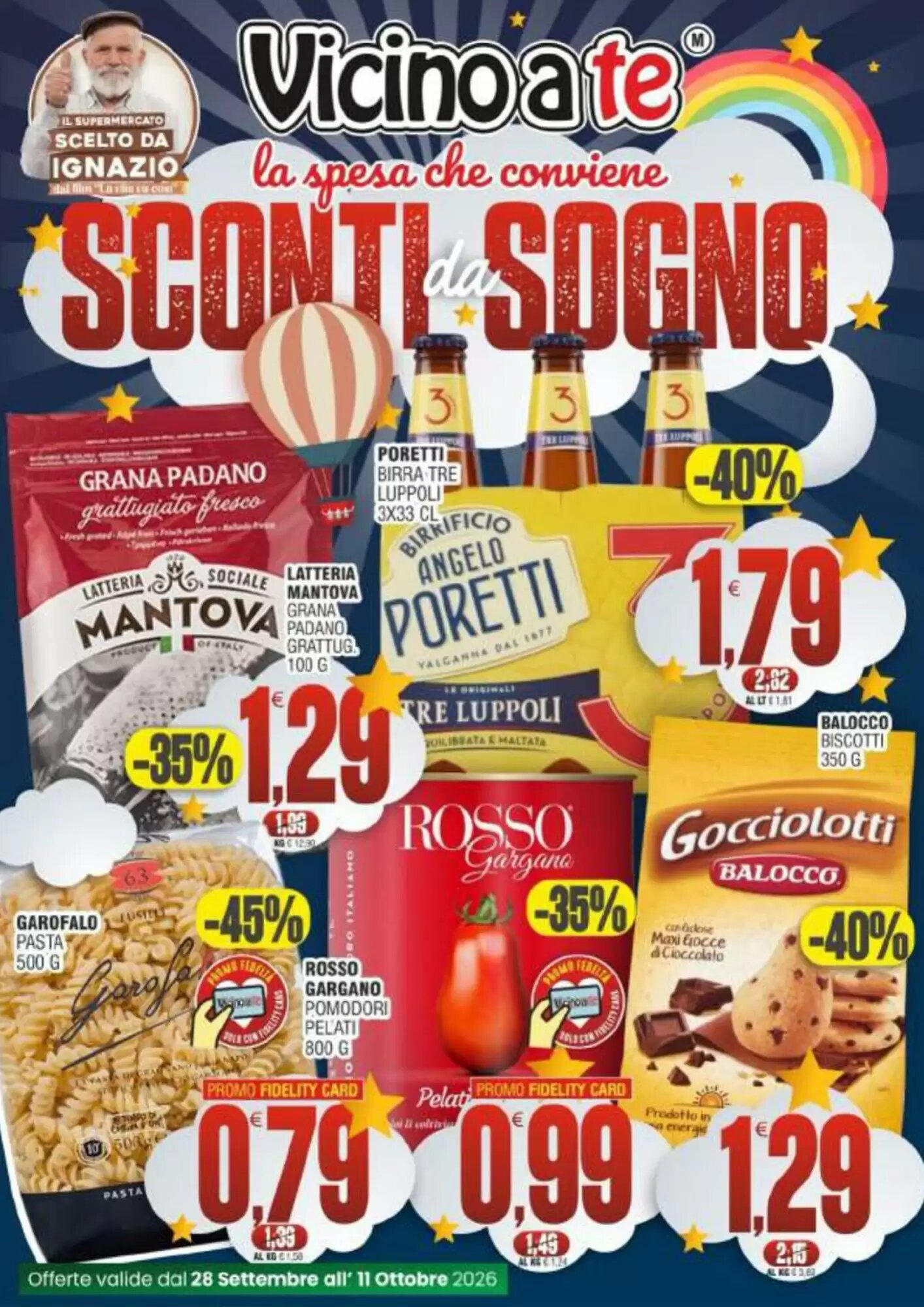 Volantino promozionale Vicino a te supermercati  valide dal 28/09/2026 - Pagina 1.