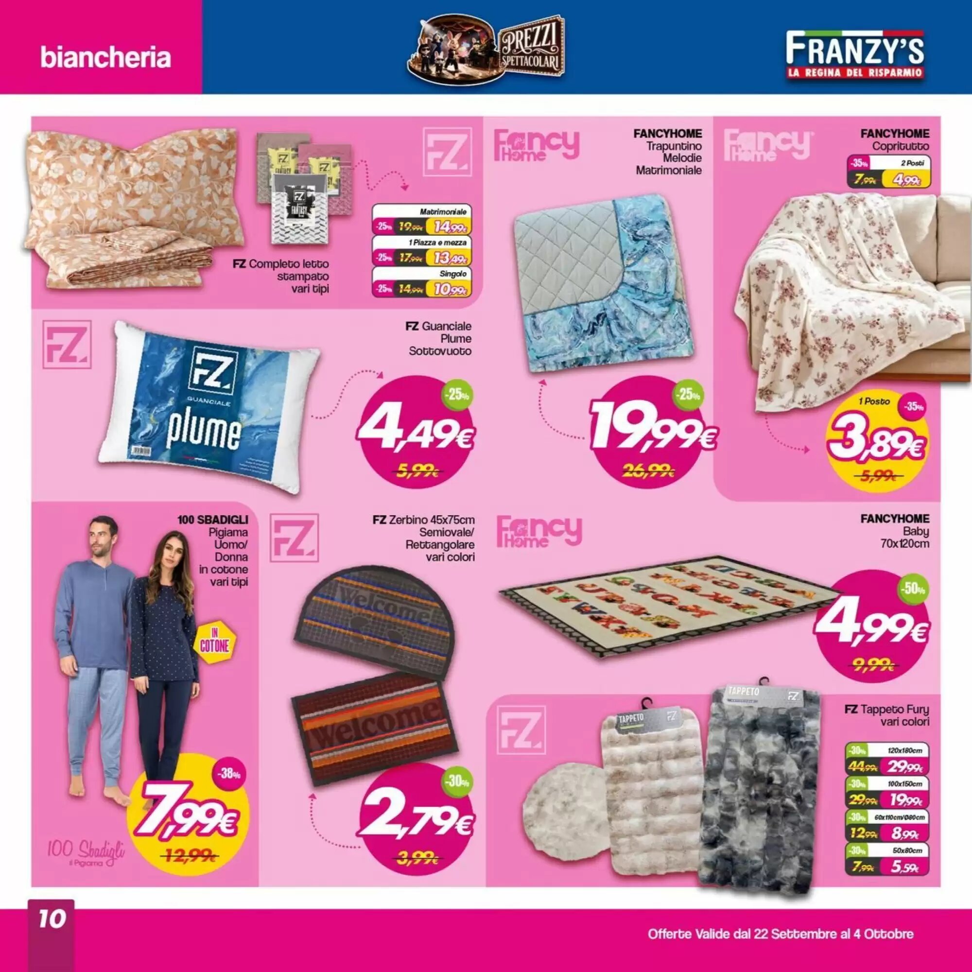 Volantino promozionale Franzy's  valide dal 28/09/2026 - Pagina 10.
