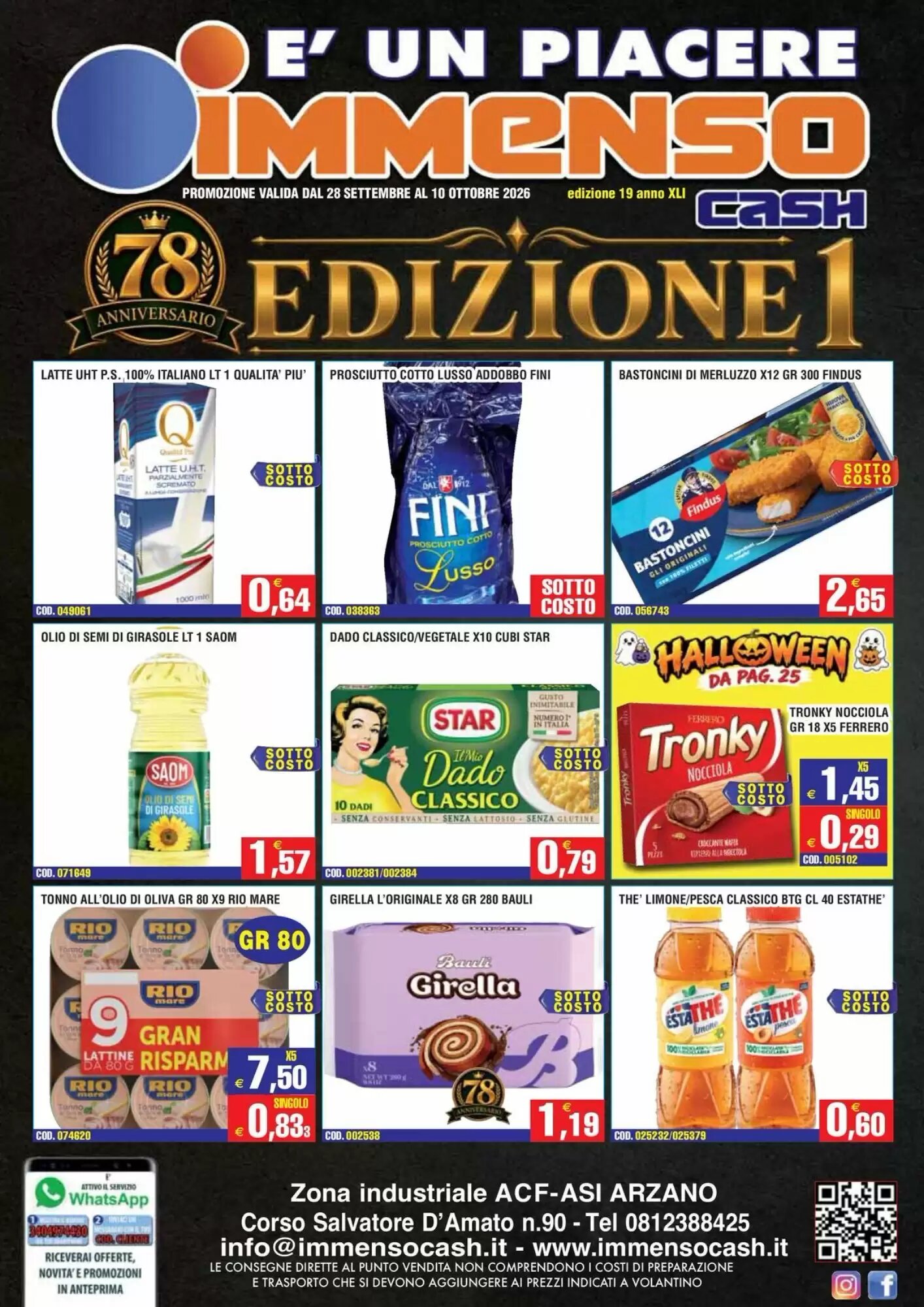 Volantino promozionale Immenso Cash valide dal 28/09/2026 - Pagina 1.