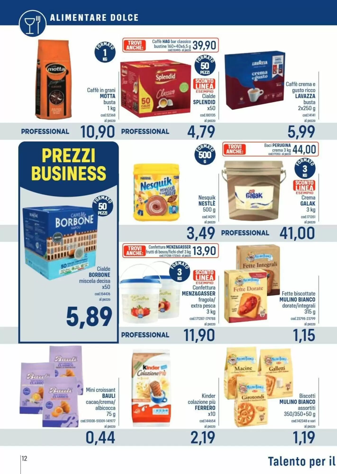 Volantino promozionale Talento Professional Store  valide dal 28/09/2026 - Pagina 12.