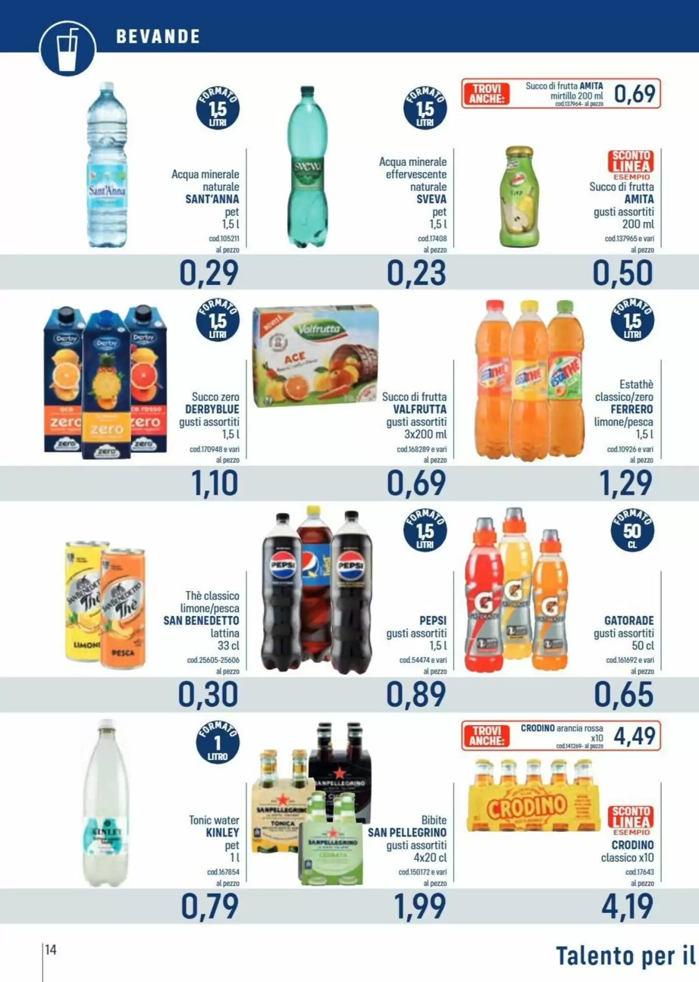 Volantino promozionale Talento Professional Store  valide dal 28/09/2026 - Pagina 14.