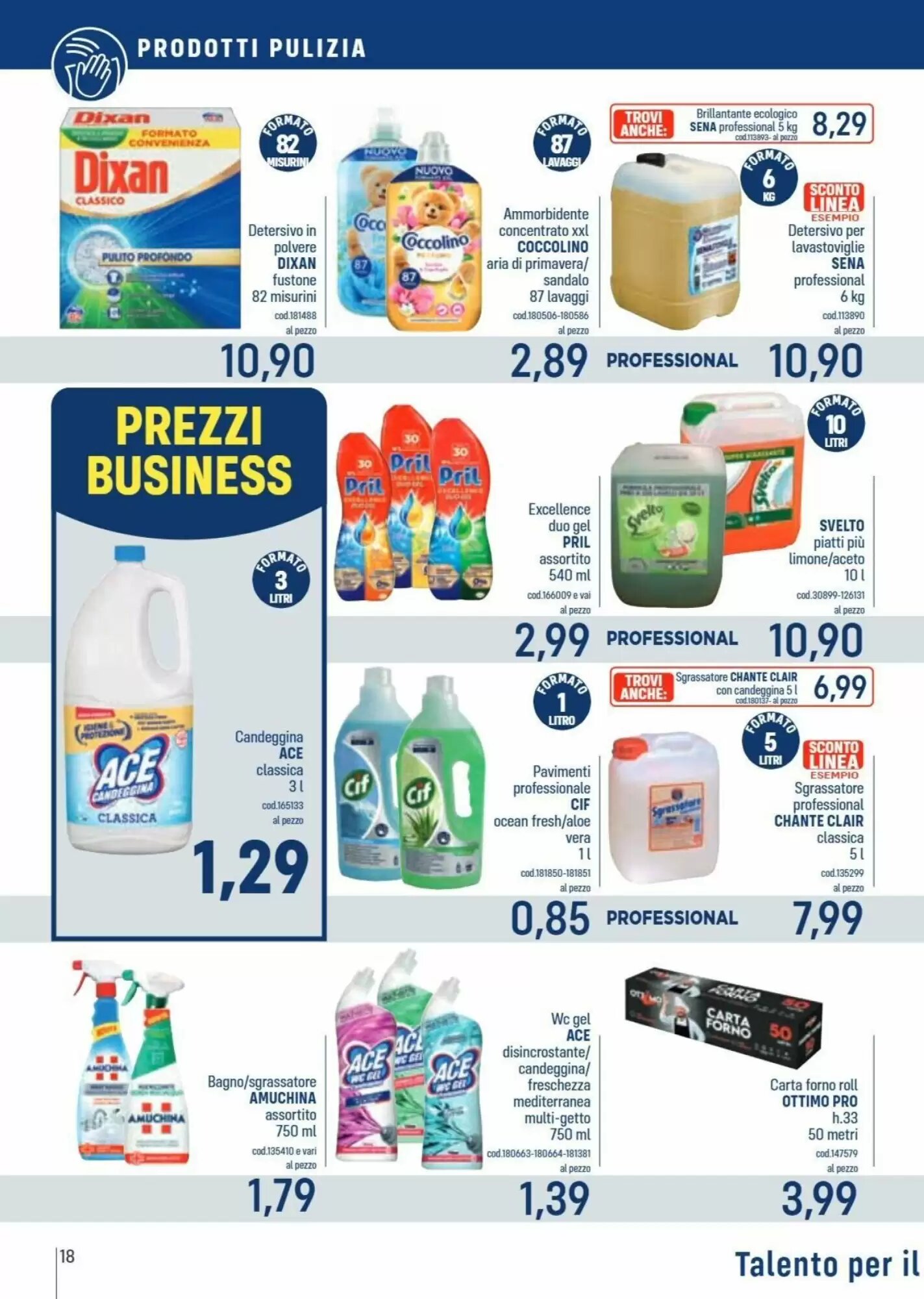 Volantino promozionale Talento Professional Store  valide dal 28/09/2026 - Pagina 18.