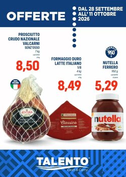 Volantino promozionale Talento Professional Store  valide dal 28/09/2026