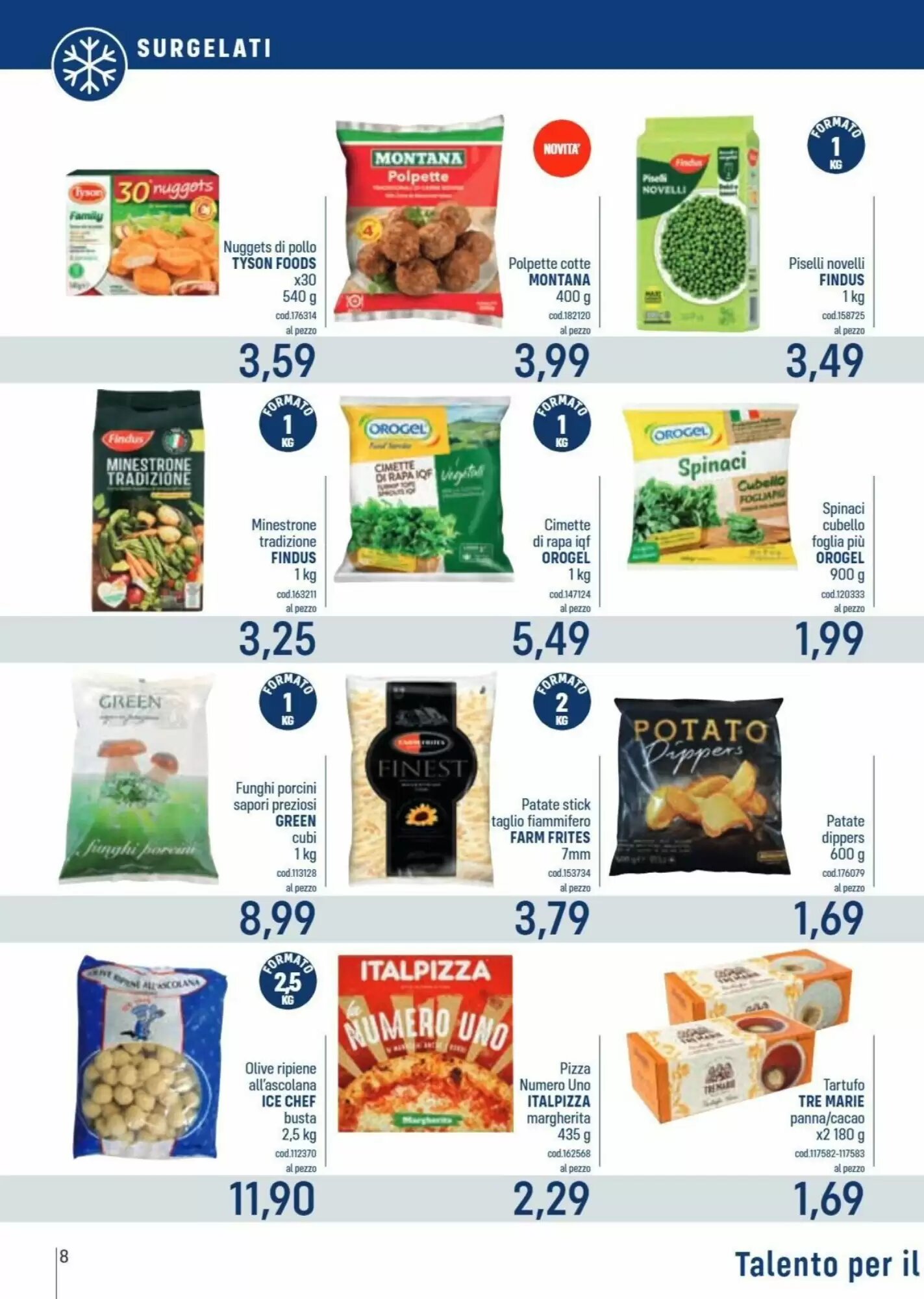 Volantino promozionale Talento Professional Store  valide dal 28/09/2026 - Pagina 8.