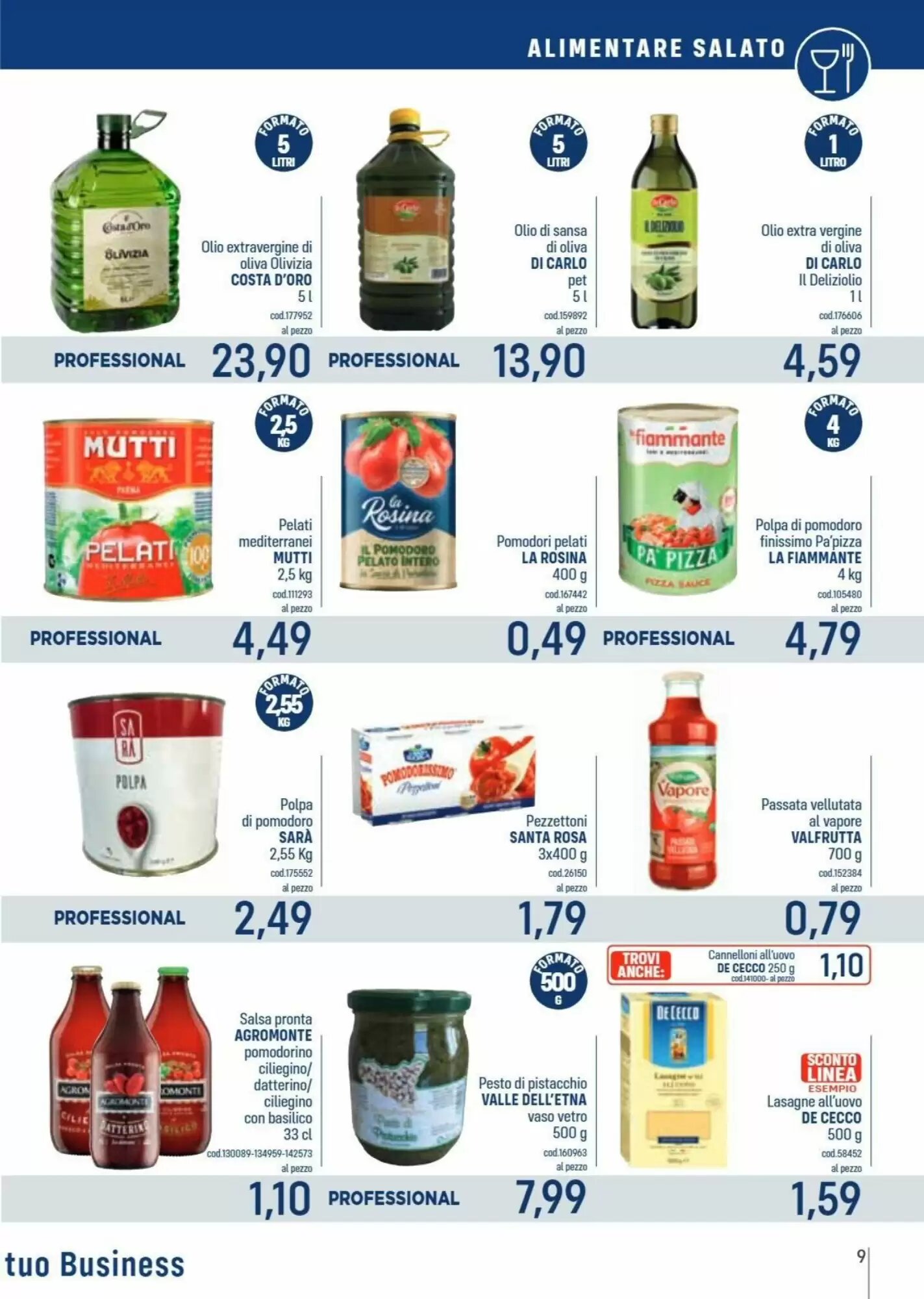 Volantino promozionale Talento Professional Store  valide dal 28/09/2026 - Pagina 9.