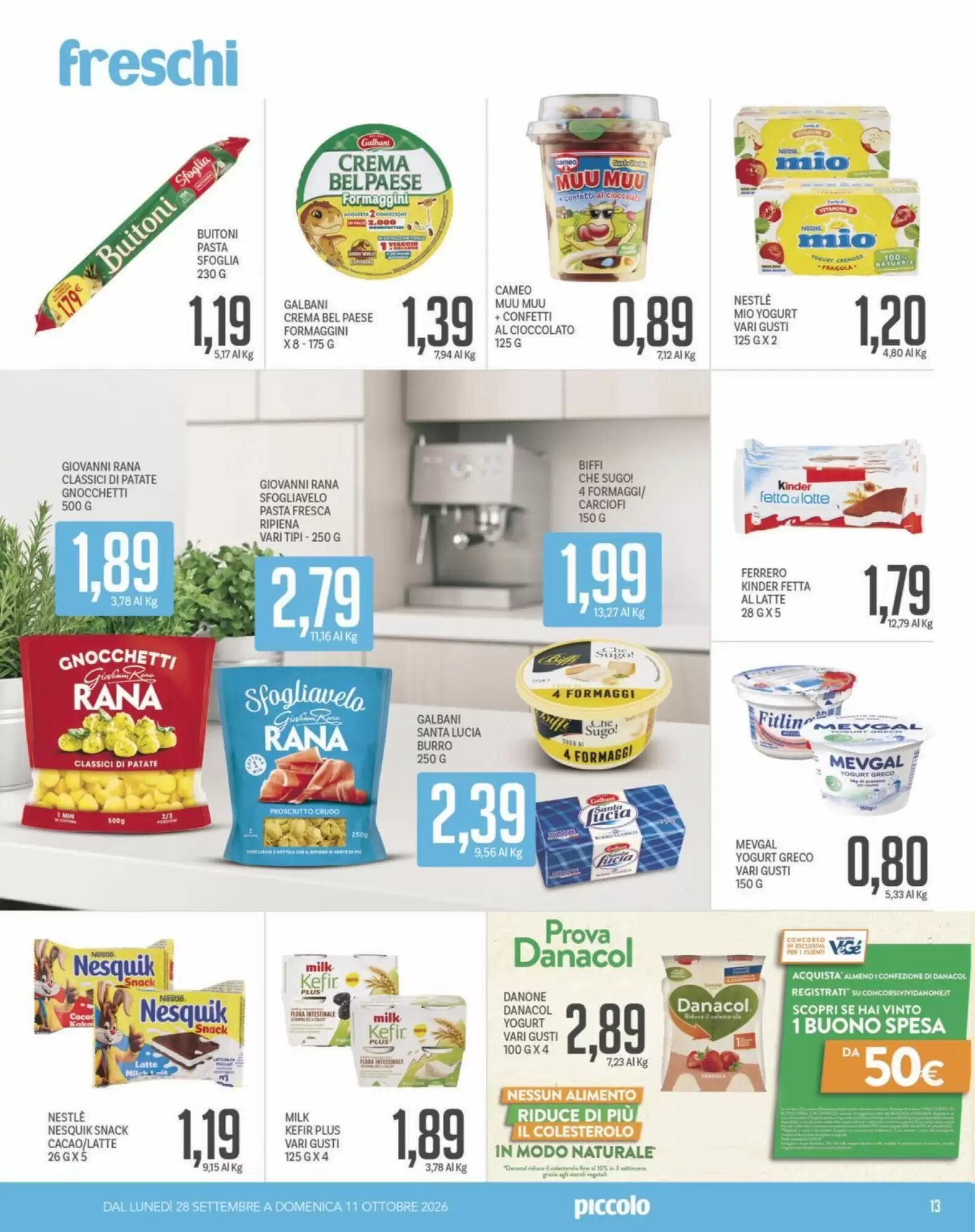 Volantino promozionale Supermercati Piccolo  valide dal 28/09/2026 - Pagina 13.