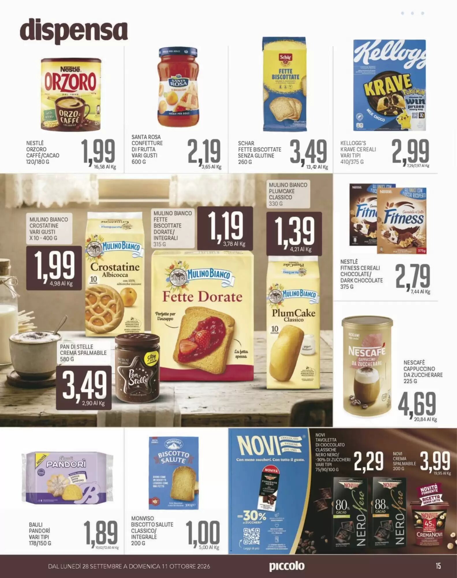 Volantino promozionale Supermercati Piccolo  valide dal 28/09/2026 - Pagina 15.