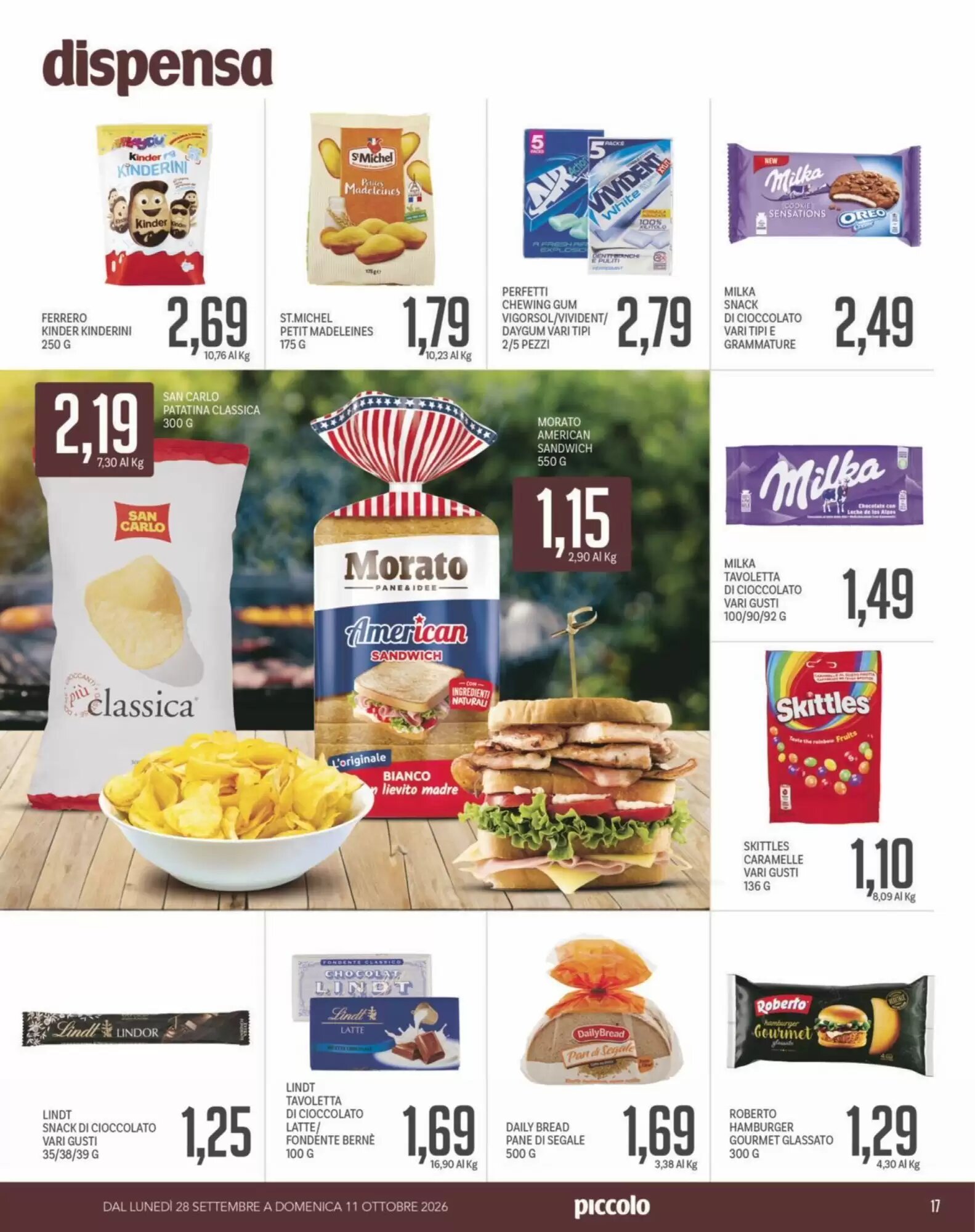 Volantino promozionale Supermercati Piccolo  valide dal 28/09/2026 - Pagina 17.