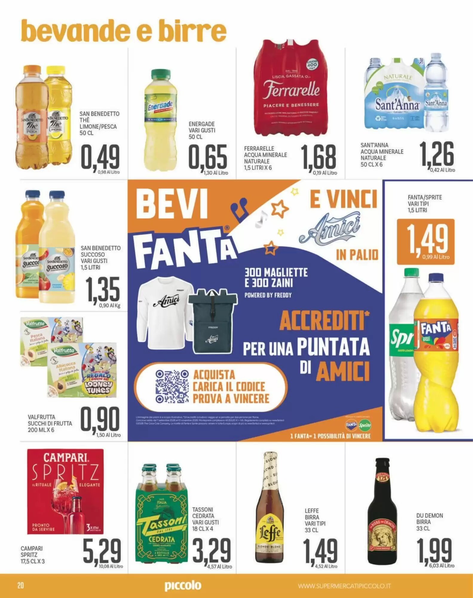 Volantino promozionale Supermercati Piccolo  valide dal 28/09/2026 - Pagina 20.