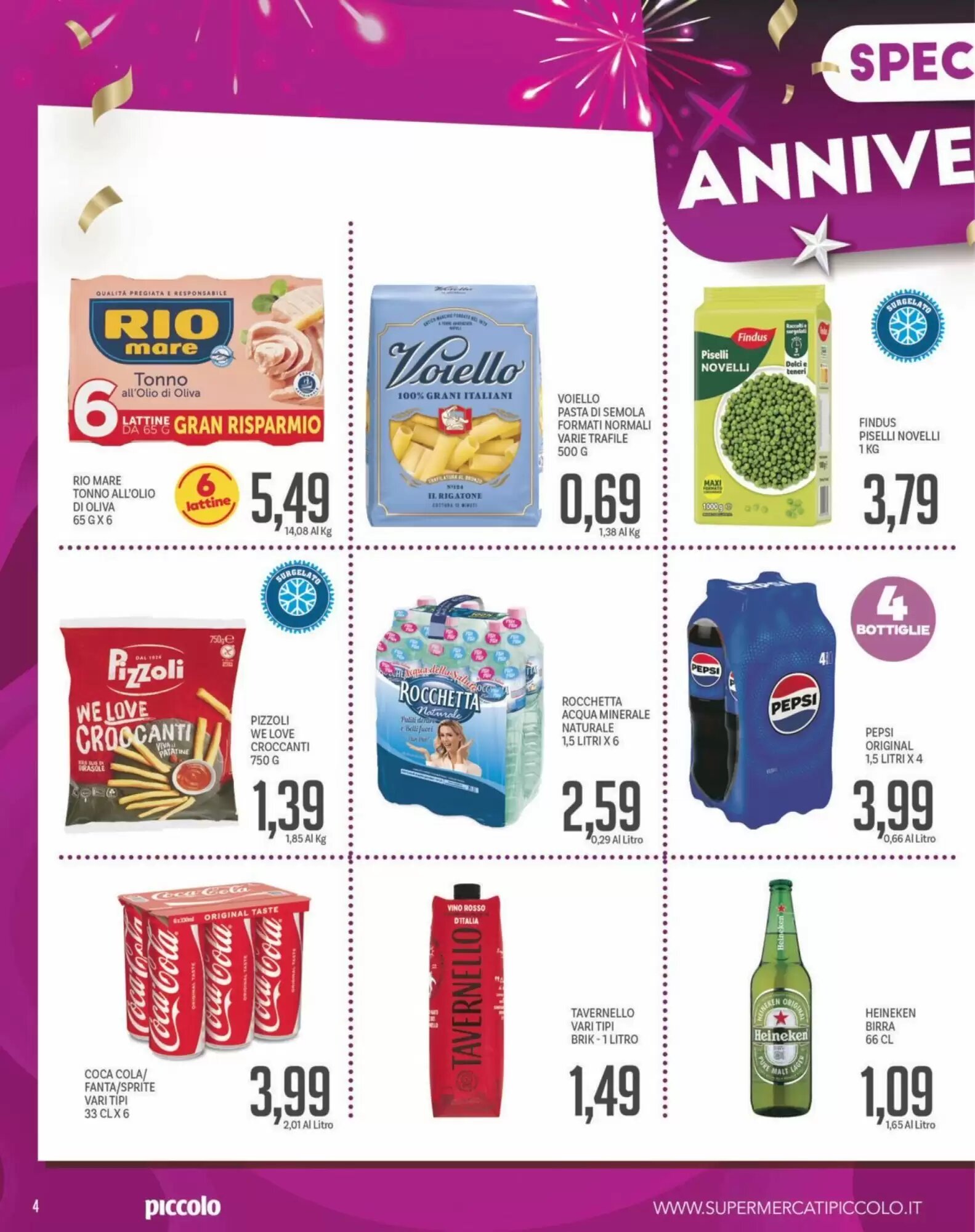 Volantino promozionale Supermercati Piccolo  valide dal 28/09/2026 - Pagina 4.
