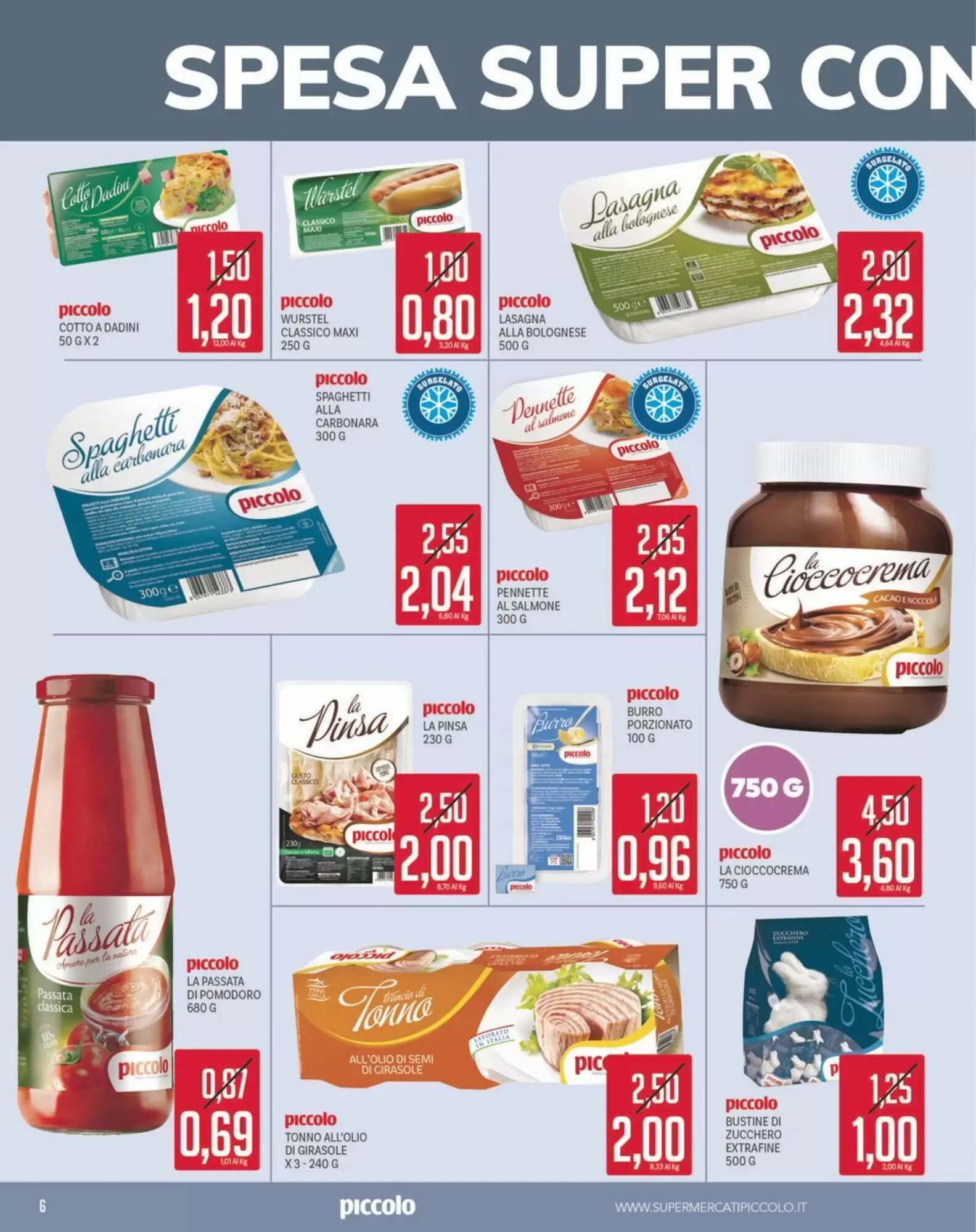 Volantino promozionale Supermercati Piccolo  valide dal 28/09/2026 - Pagina 6.