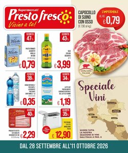 Volantino promozionale PrestoFresco  valide dal 28/09/2026