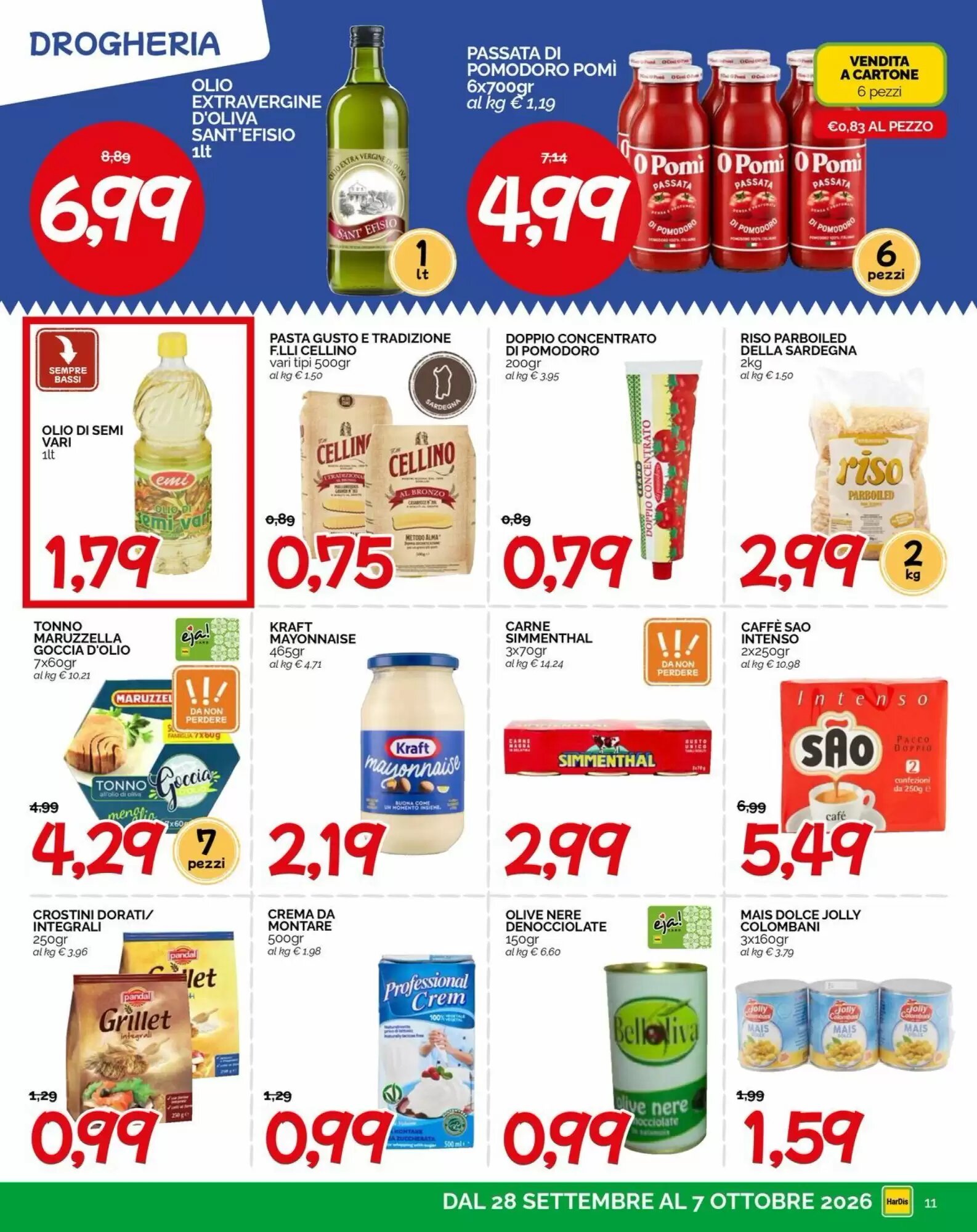 Volantino promozionale Hardis  valide dal 28/09/2026 - Pagina 11.