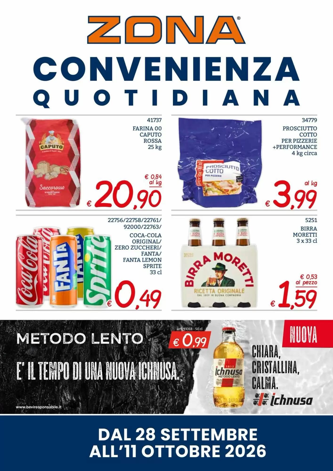 Volantino promozionale Zona valide dal 28/09/2026 - Pagina 1.