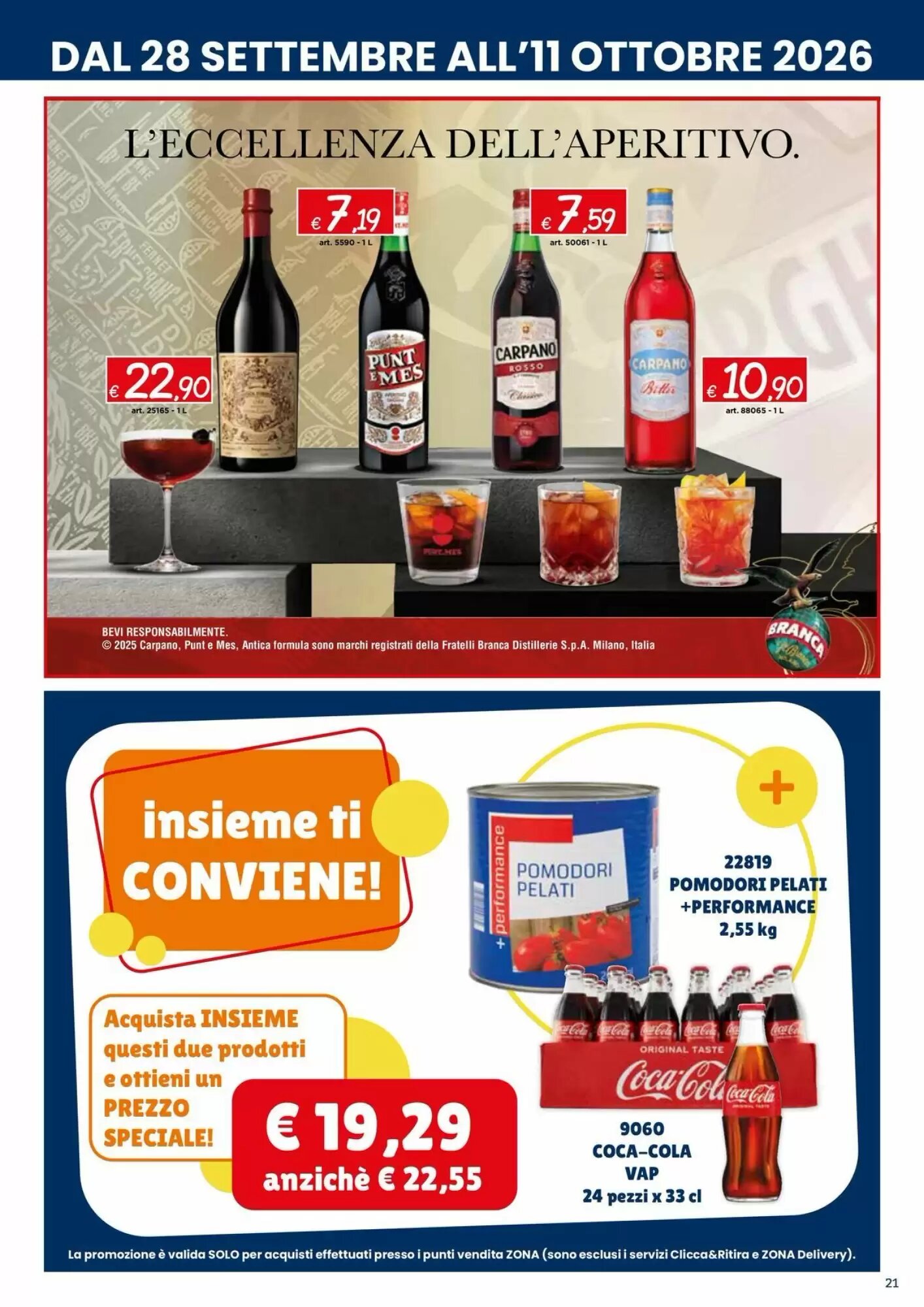 Volantino promozionale Zona  valide dal 28/09/2026 - Pagina 21.