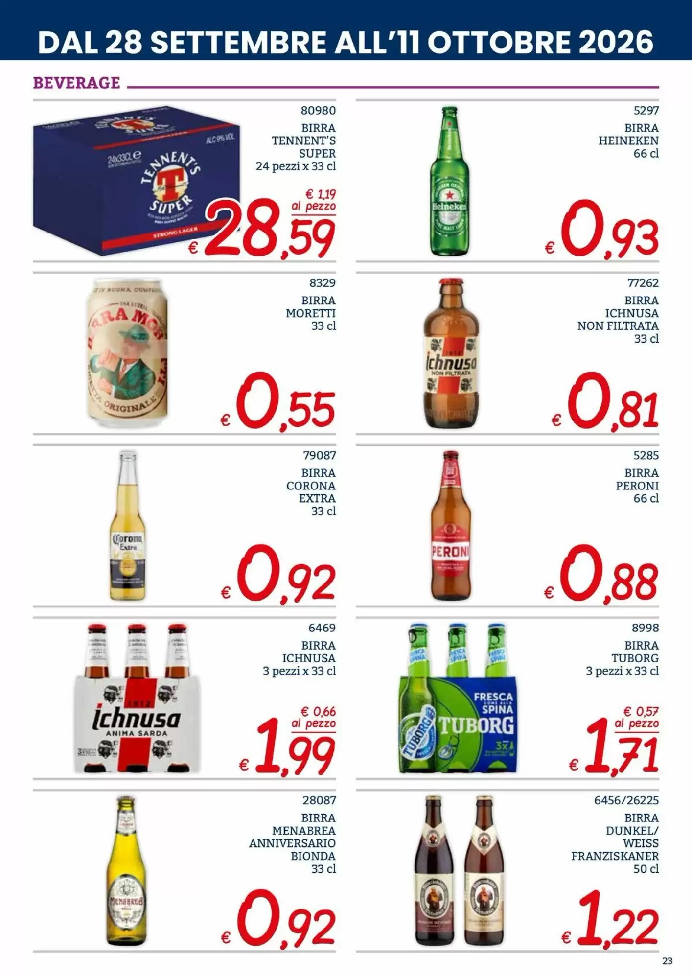 Volantino promozionale Zona  valide dal 28/09/2026 - Pagina 23.