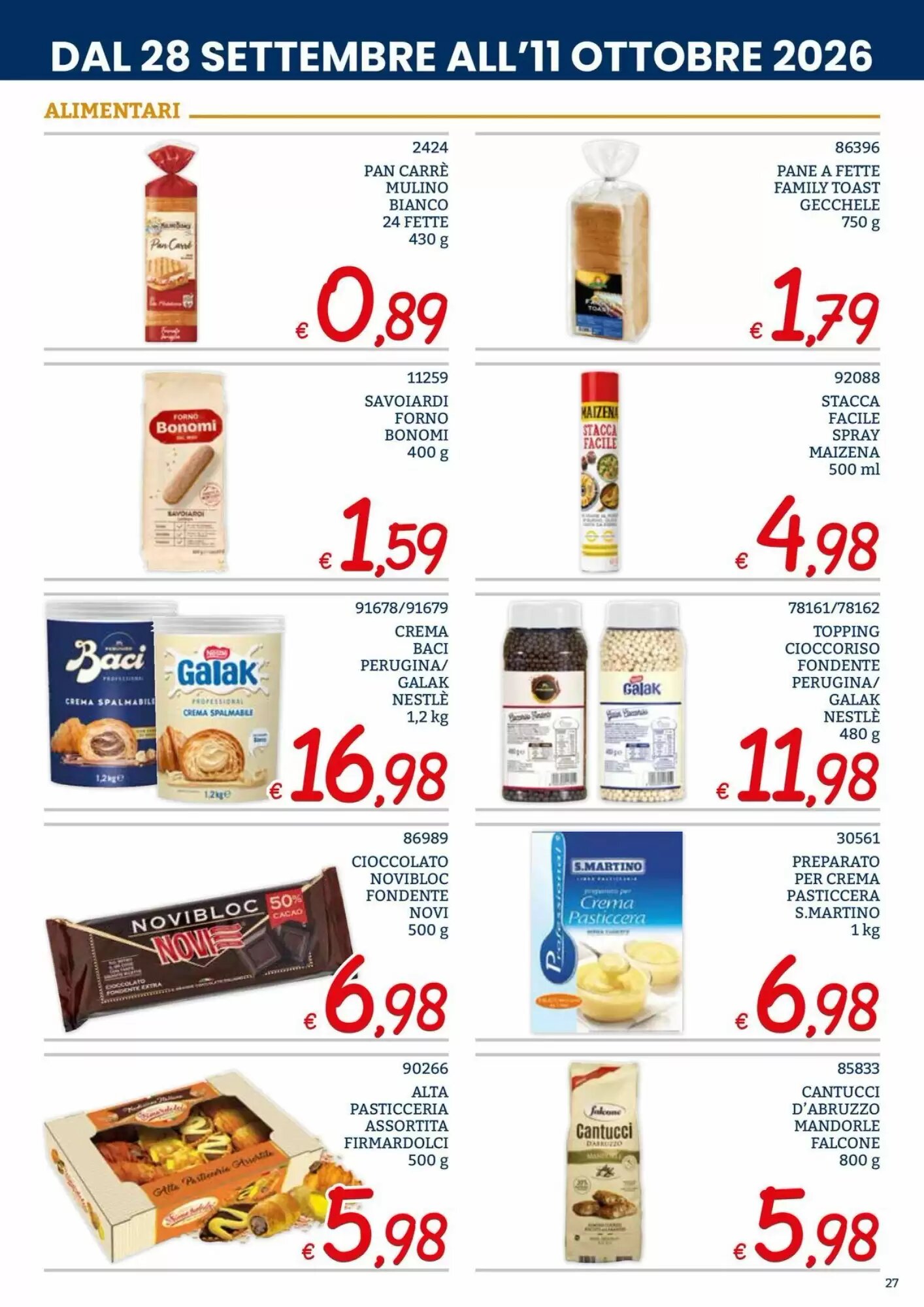 Volantino promozionale Zona  valide dal 28/09/2026 - Pagina 27.