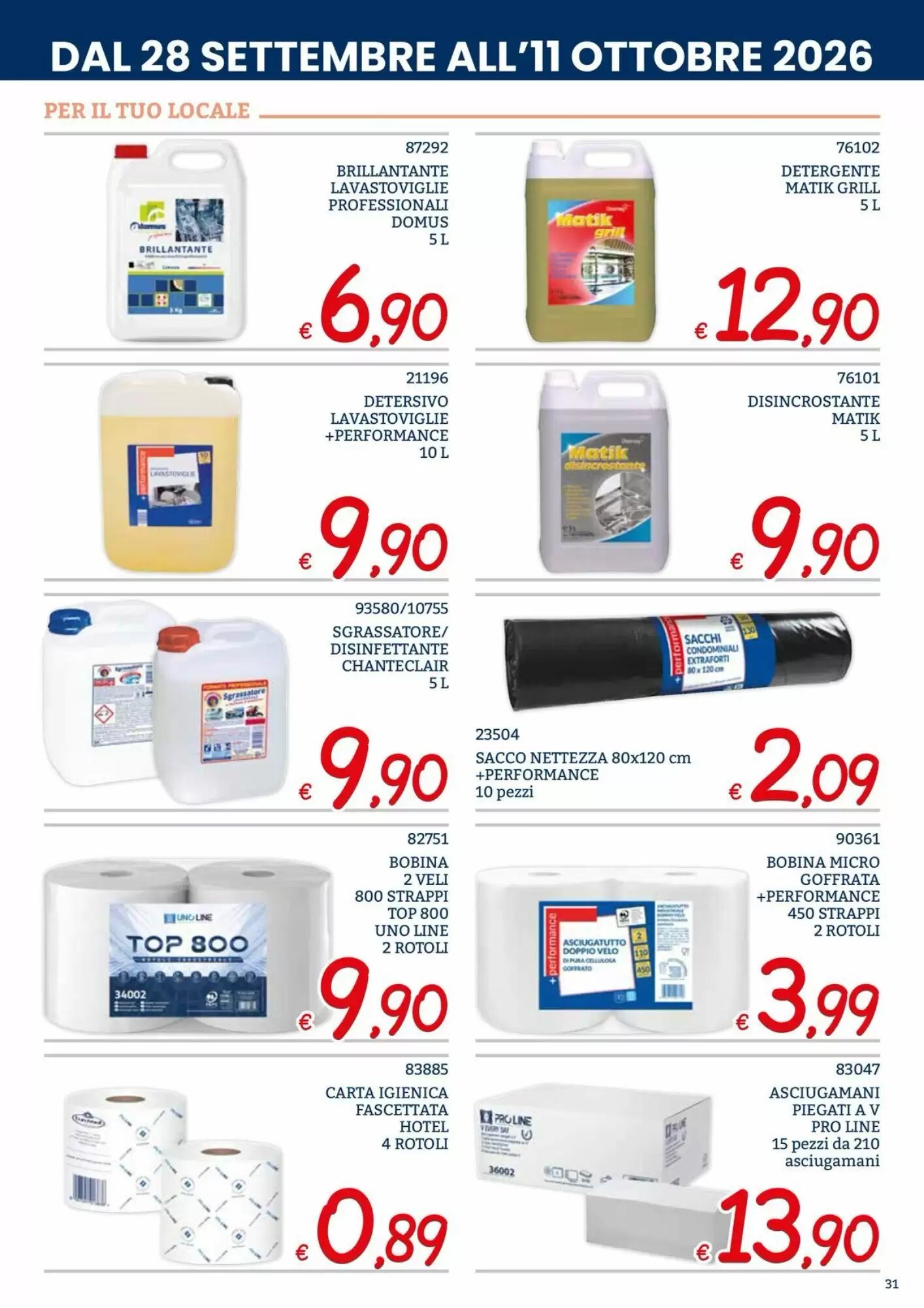 Volantino promozionale Zona  valide dal 28/09/2026 - Pagina 31.
