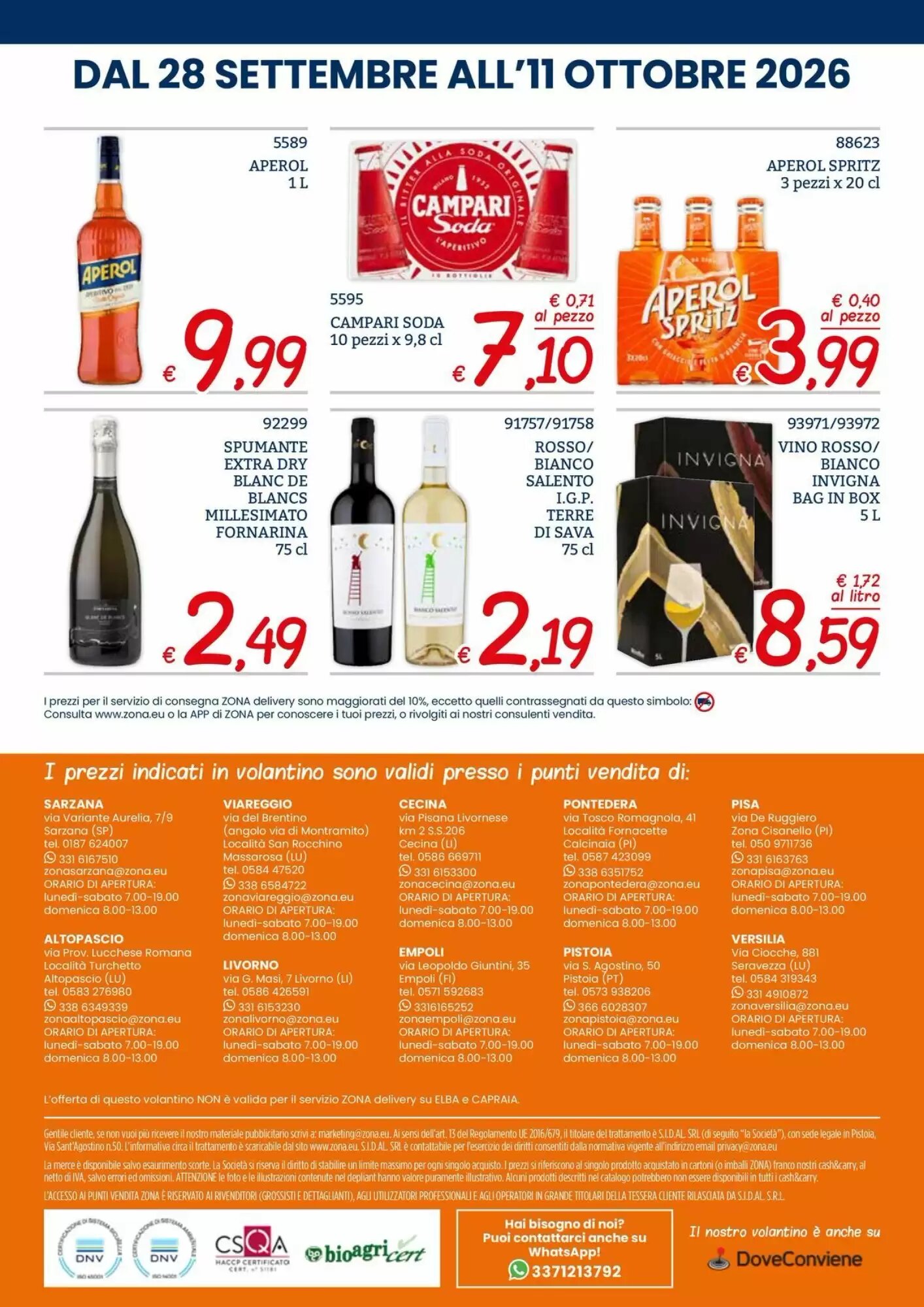 Volantino promozionale Zona  valide dal 28/09/2026 - Pagina 32.
