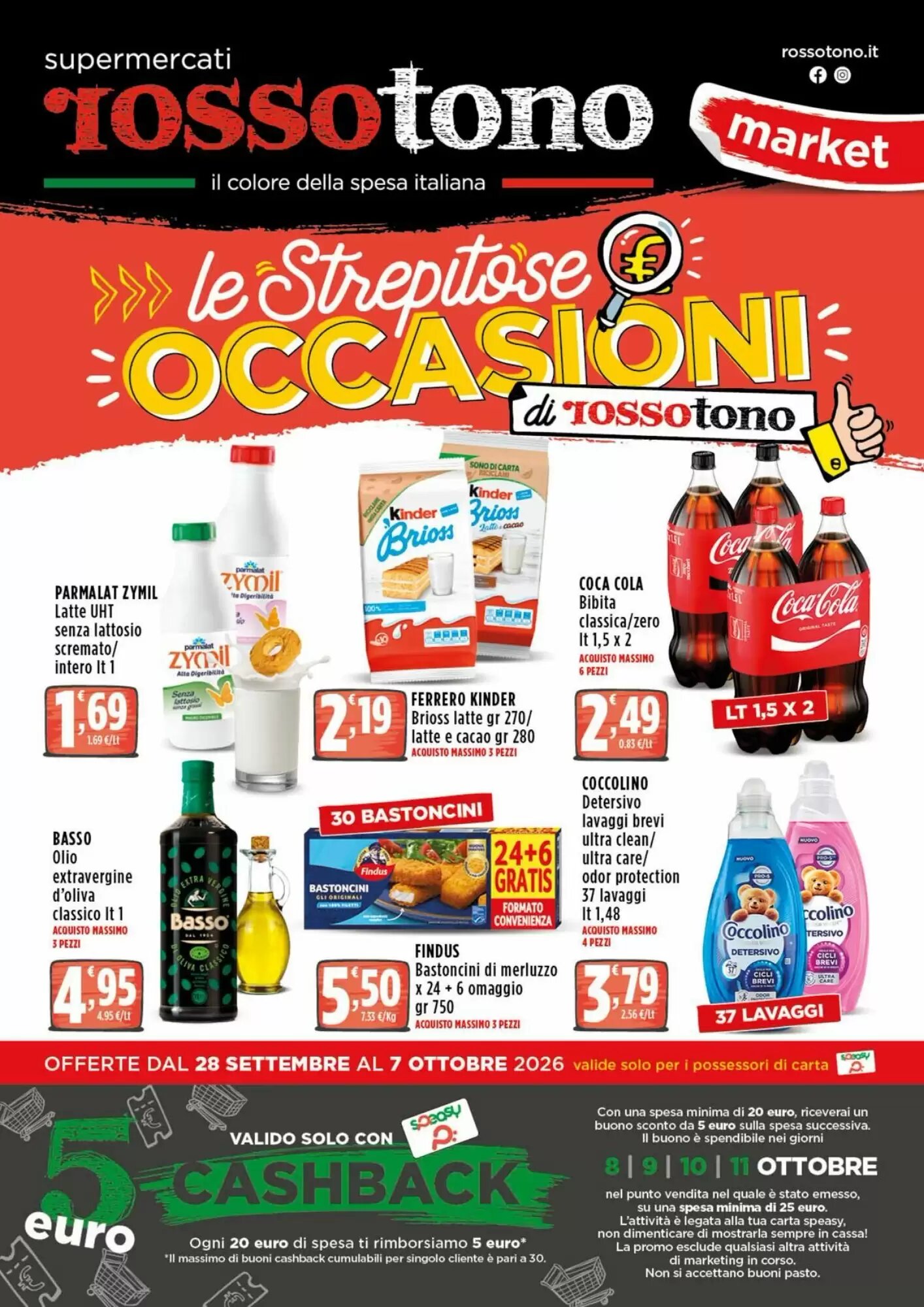 Volantino promozionale Rossotono  valide dal 28/09/2026 - Pagina 1.