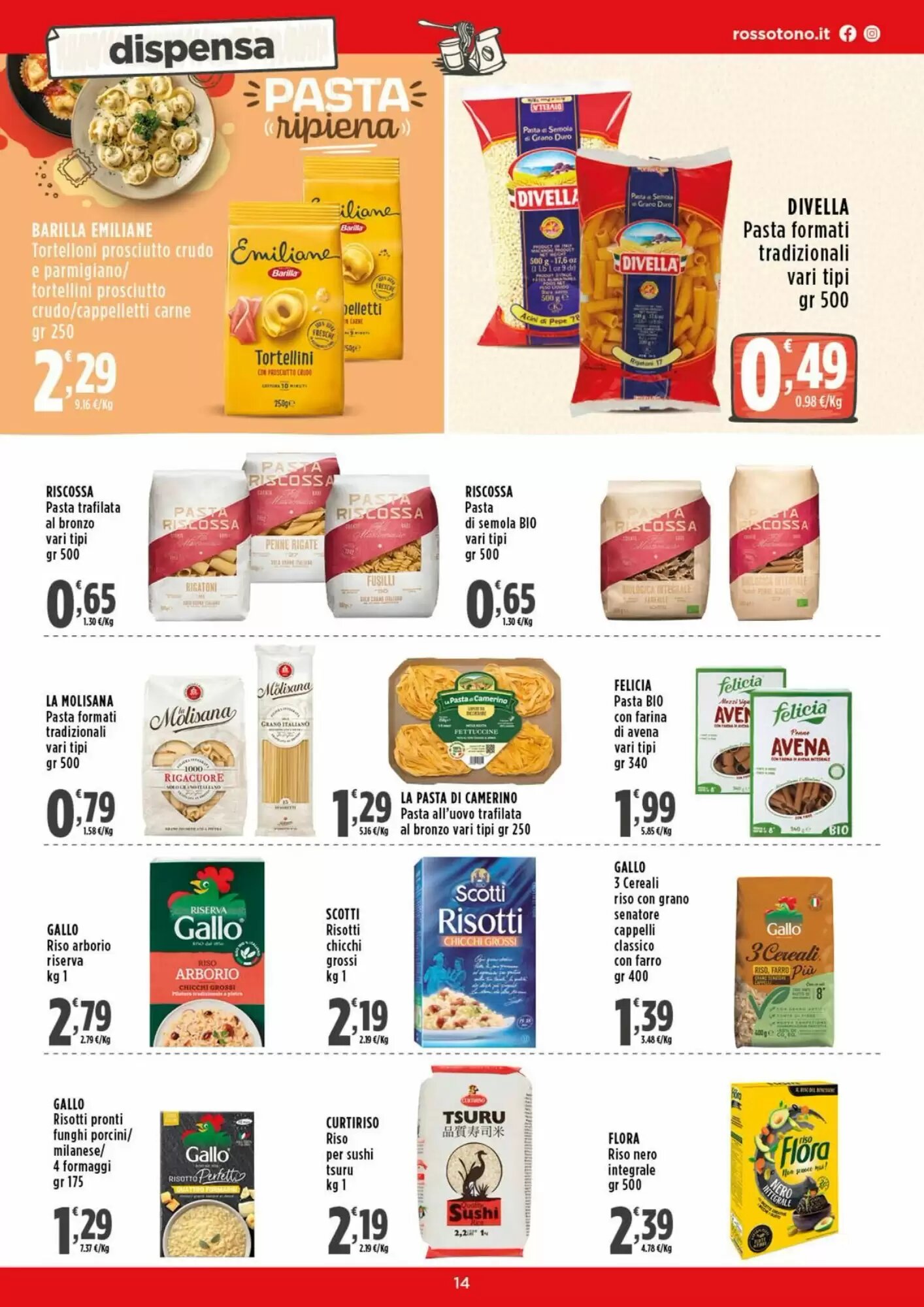 Volantino promozionale Rossotono  valide dal 28/09/2026 - Pagina 14.
