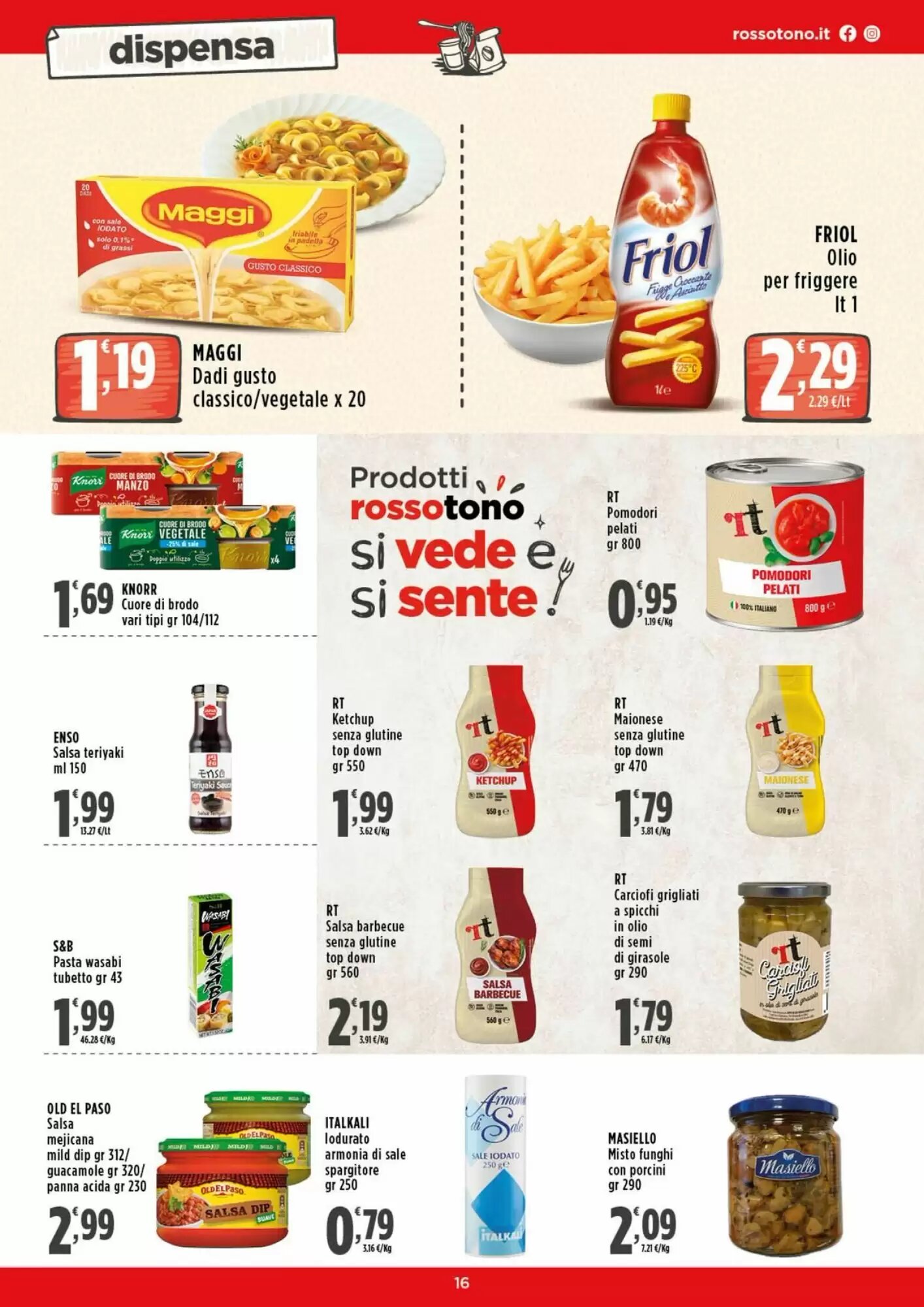 Volantino promozionale Rossotono  valide dal 28/09/2026 - Pagina 16.