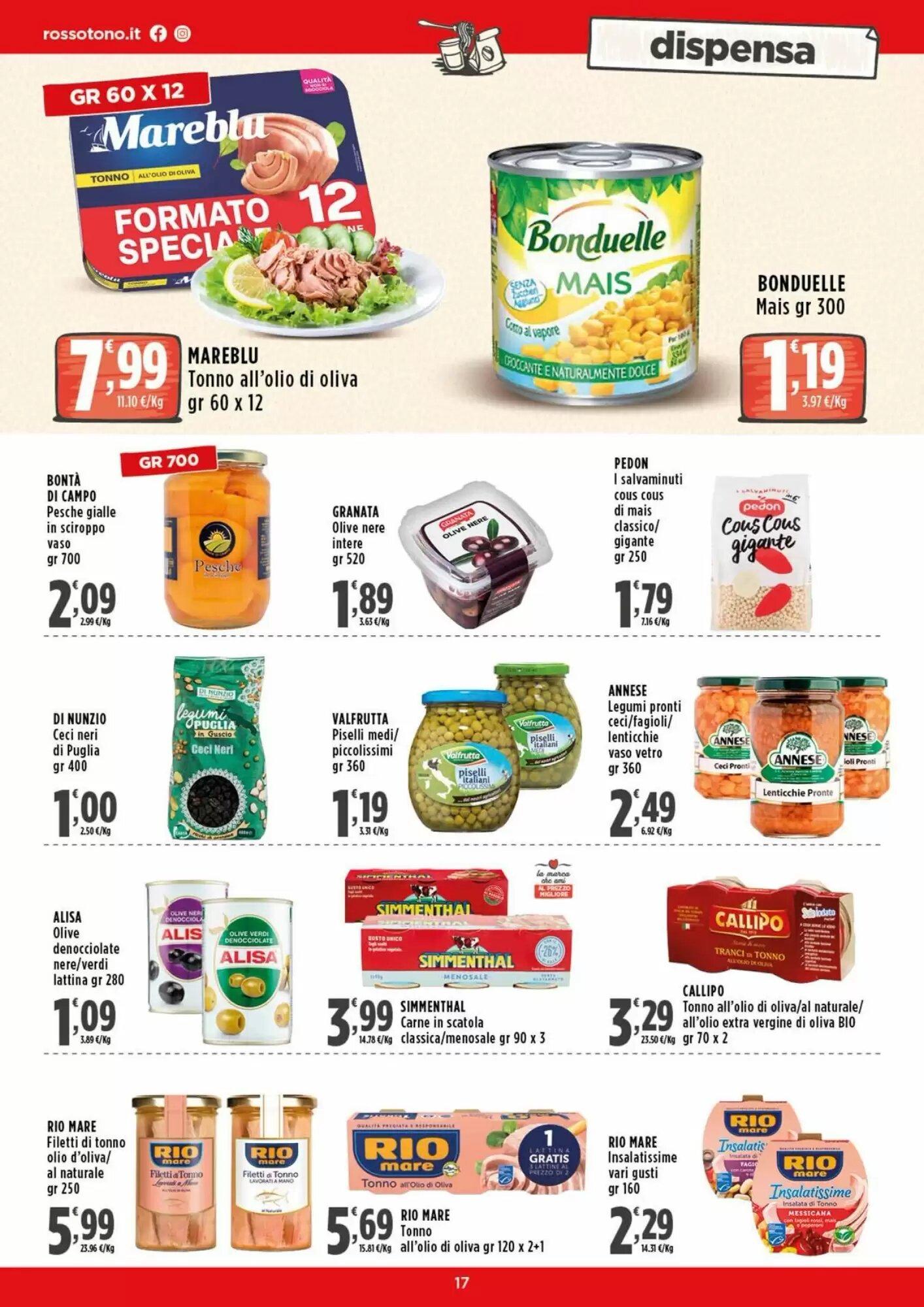 Volantino promozionale Rossotono  valide dal 28/09/2026 - Pagina 17.