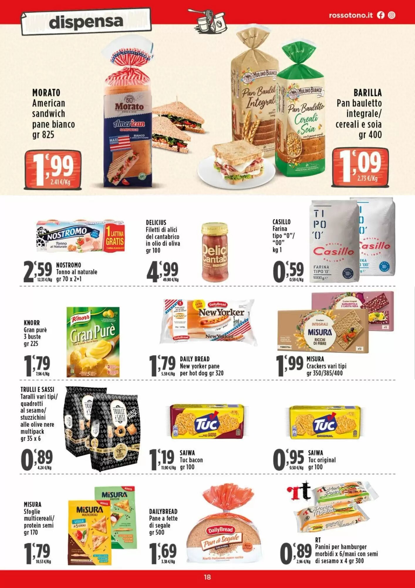 Volantino promozionale Rossotono  valide dal 28/09/2026 - Pagina 18.