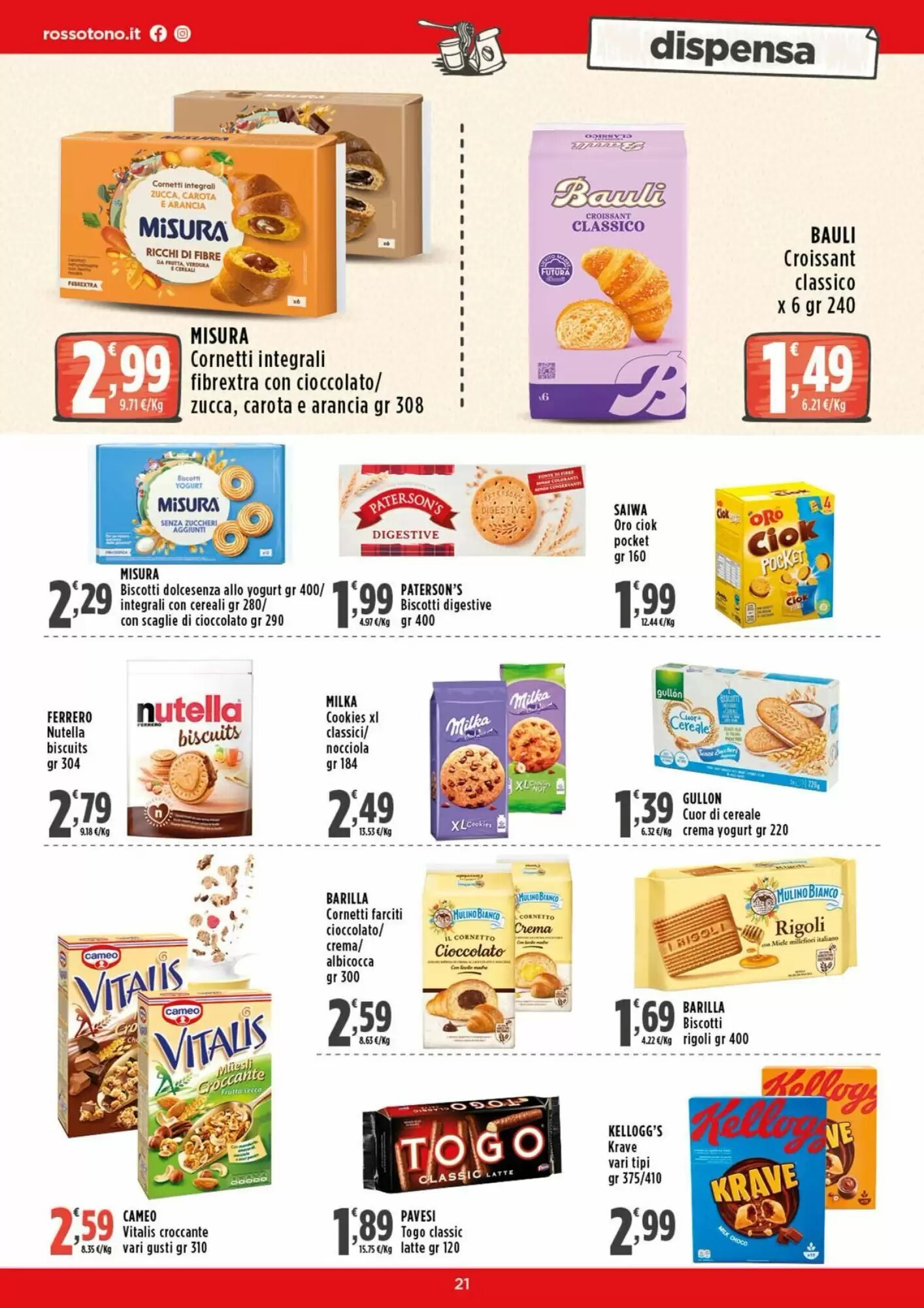 Volantino promozionale Rossotono  valide dal 28/09/2026 - Pagina 21.