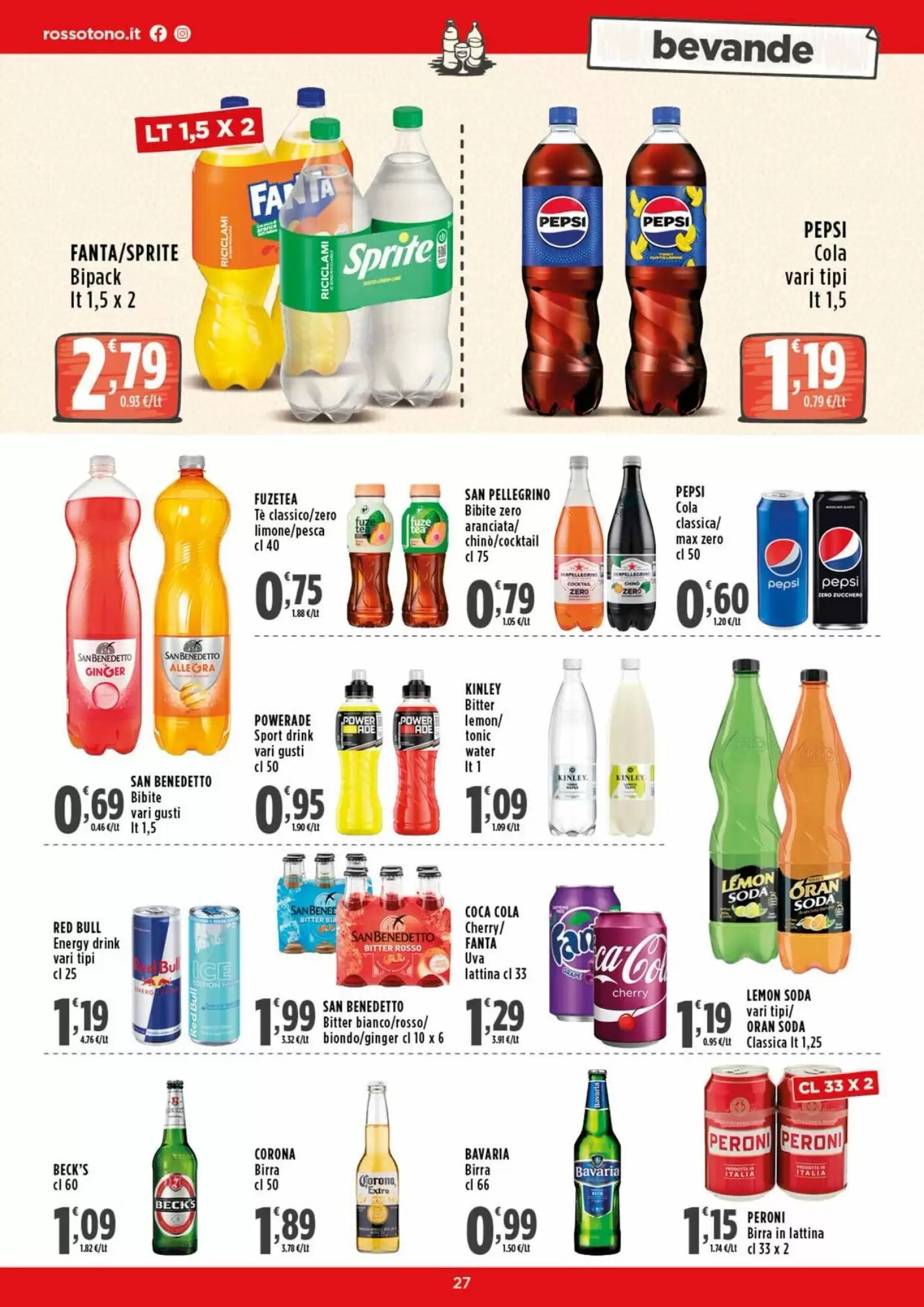 Volantino promozionale Rossotono  valide dal 28/09/2026 - Pagina 27.